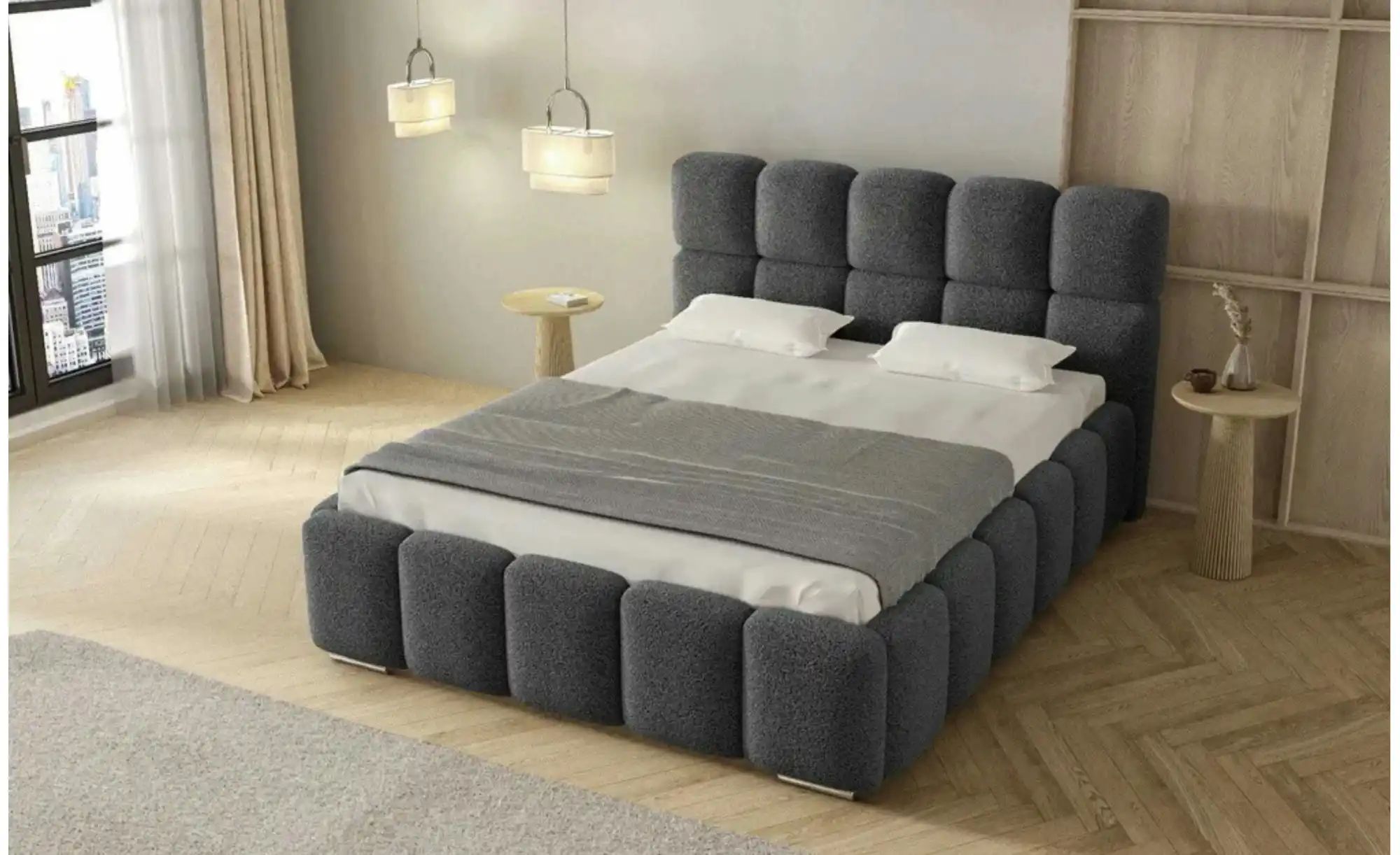 Polsterbett mit Stauraum Lowestoft ¦ grau ¦ Maße (cm): B: 180 H: 112 Betten günstig online kaufen