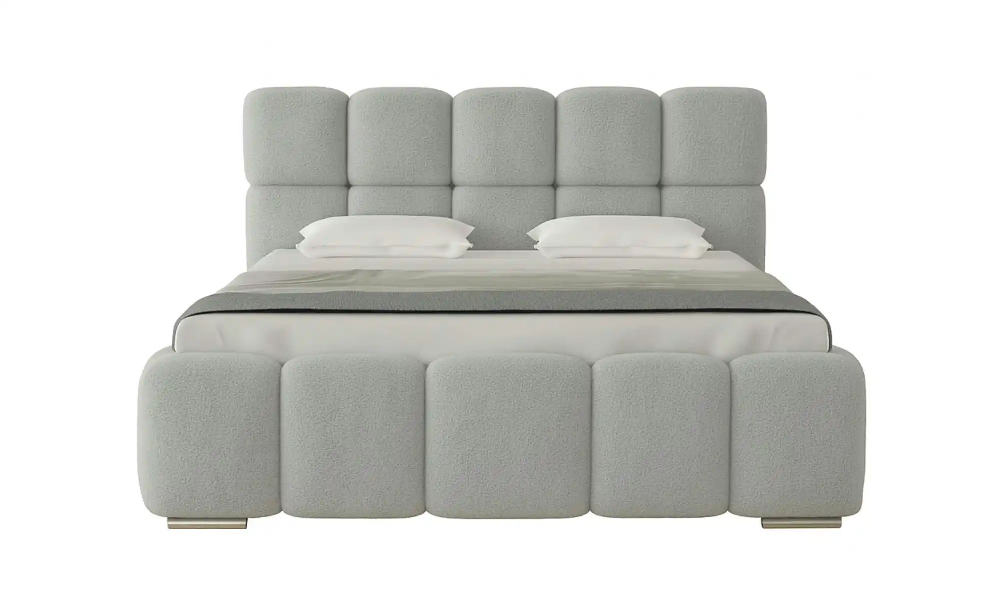Polsterbett mit Stauraum Lowestoft ¦ silber ¦ Maße (cm): B: 220 H: 112 Bett günstig online kaufen