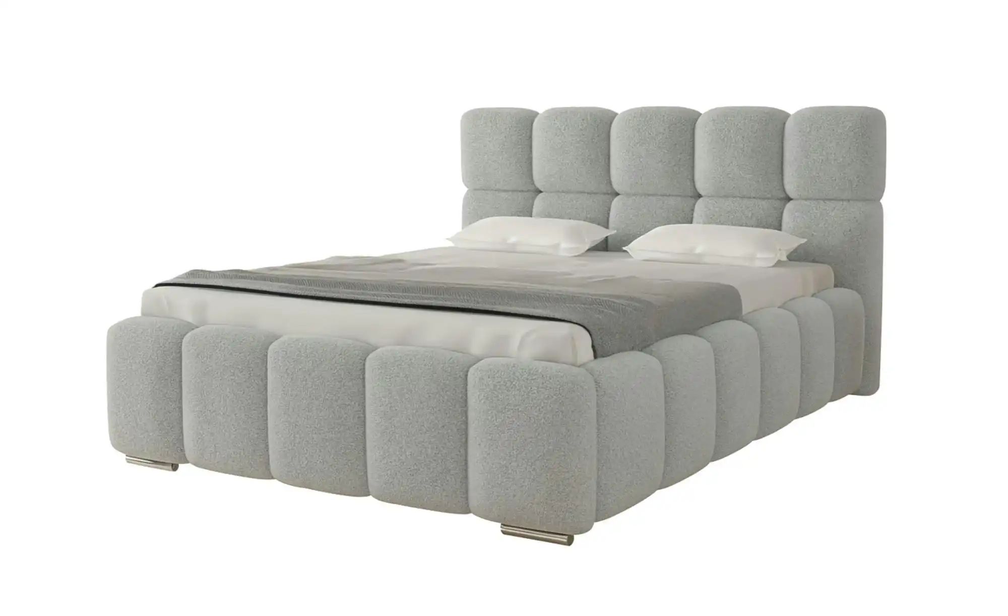Polsterbett mit Stauraum Lowestoft ¦ silber ¦ Maße (cm): B: 220 H: 112 Bett günstig online kaufen