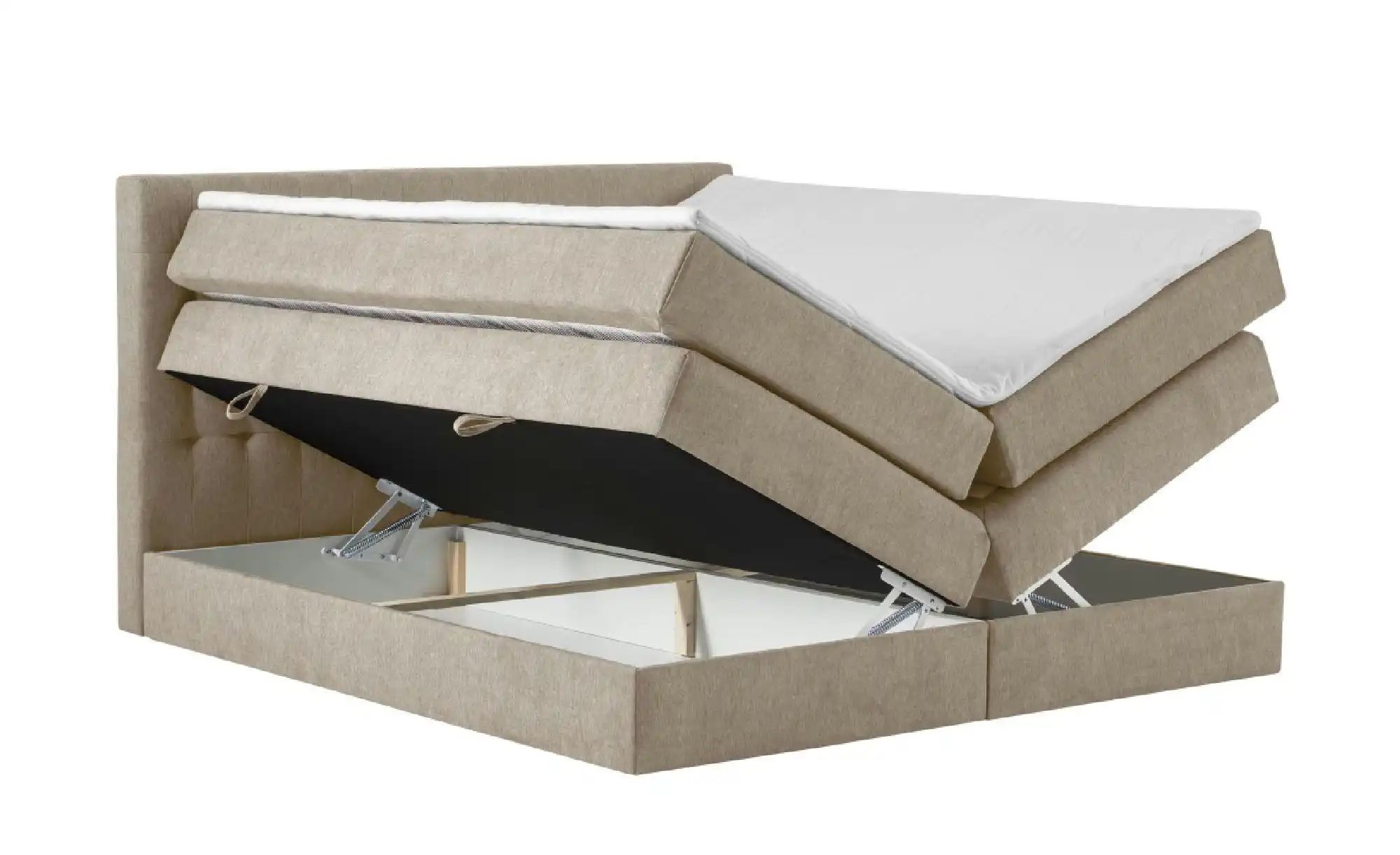 Thumbnail - Boxspringbett mit Bettkasten Barcelona ¦ beige ¦ Maße (cm): B: 180 H: 110 Betten > Komfortbetten - Höffner