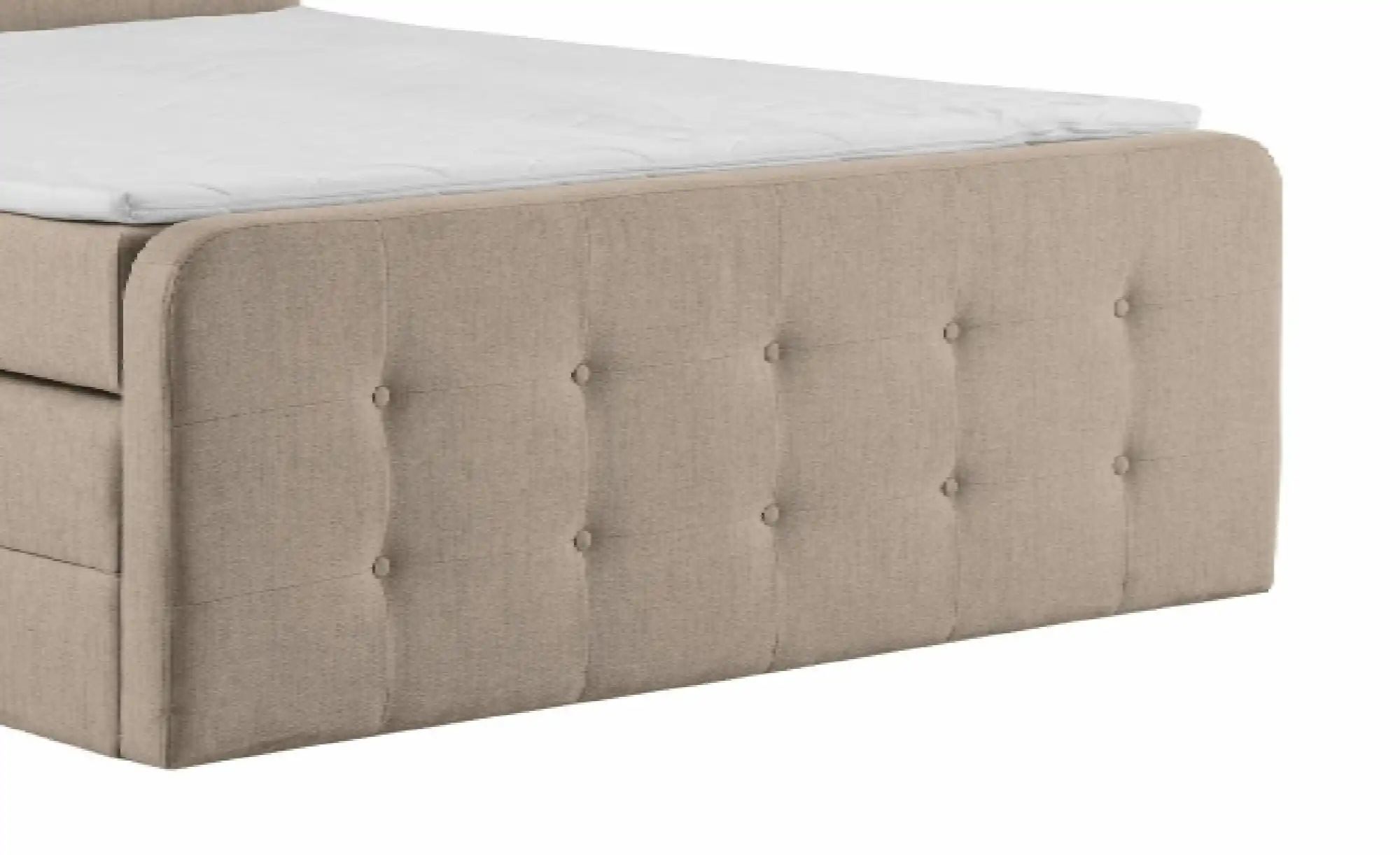 Thumbnail - Boxspringbett mit Bettkasten Neapel ¦ beige ¦ Maße (cm): B: 180 H: 121 Betten > Komfortbetten - Höffner