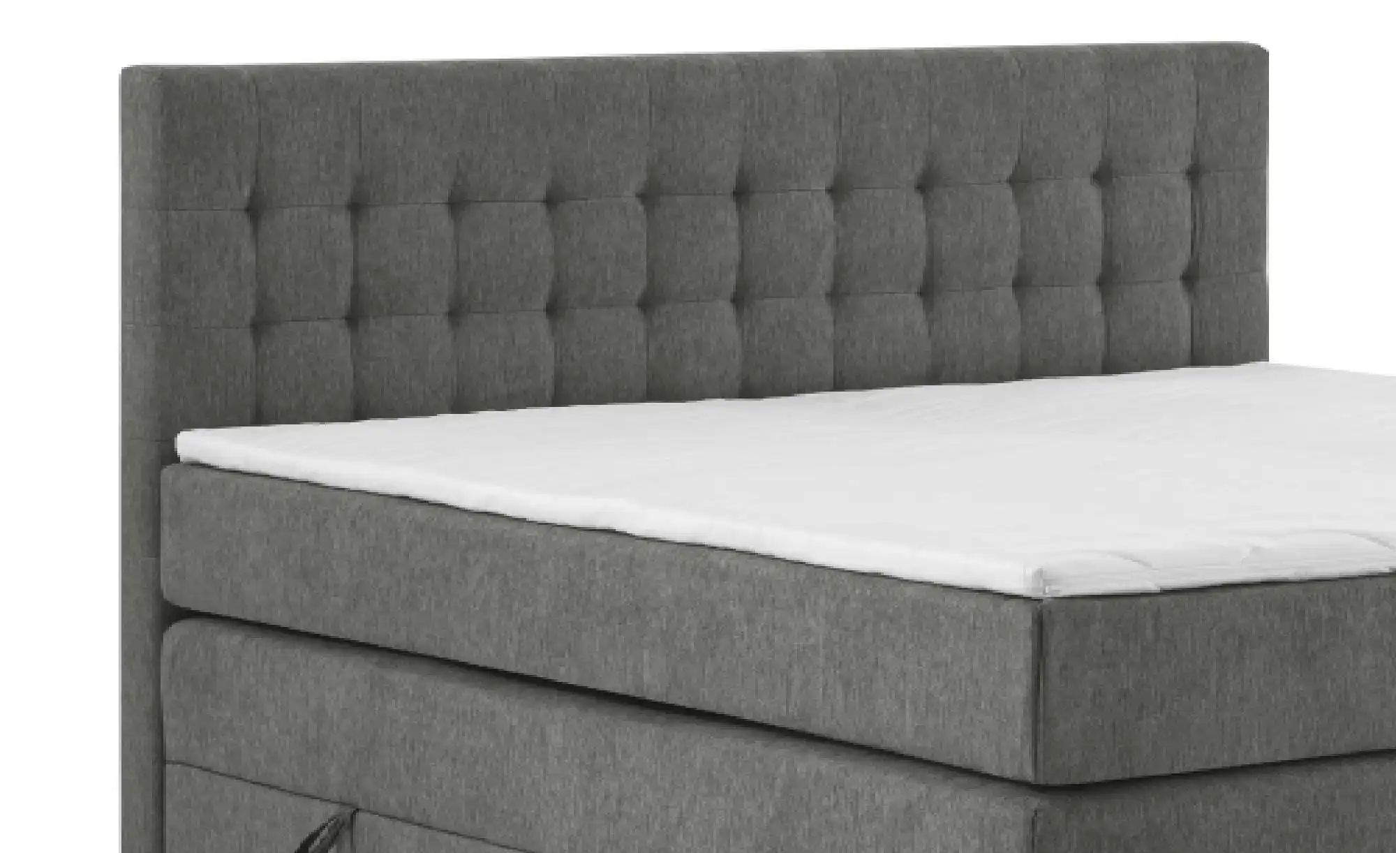 Thumbnail - Boxspringbett mit Bettkasten Barcelona ¦ grau ¦ Maße (cm): B: 200 H: 110 Betten > Komfortbetten - Höffner