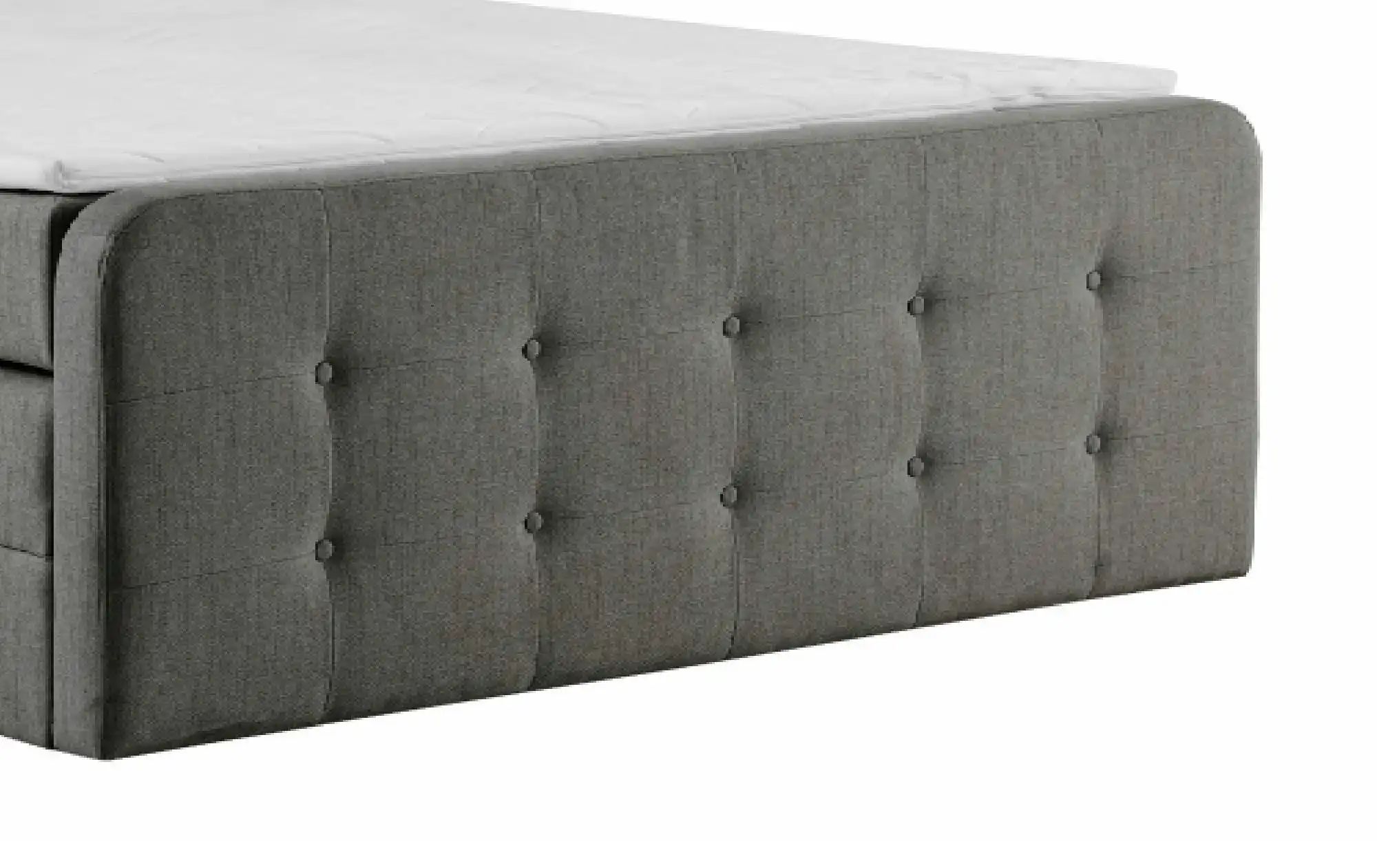 Thumbnail - Boxspringbett mit Bettkasten Neapel ¦ grau ¦ Maße (cm): B: 180 H: 121 Betten > Boxspringbetten - Höffner