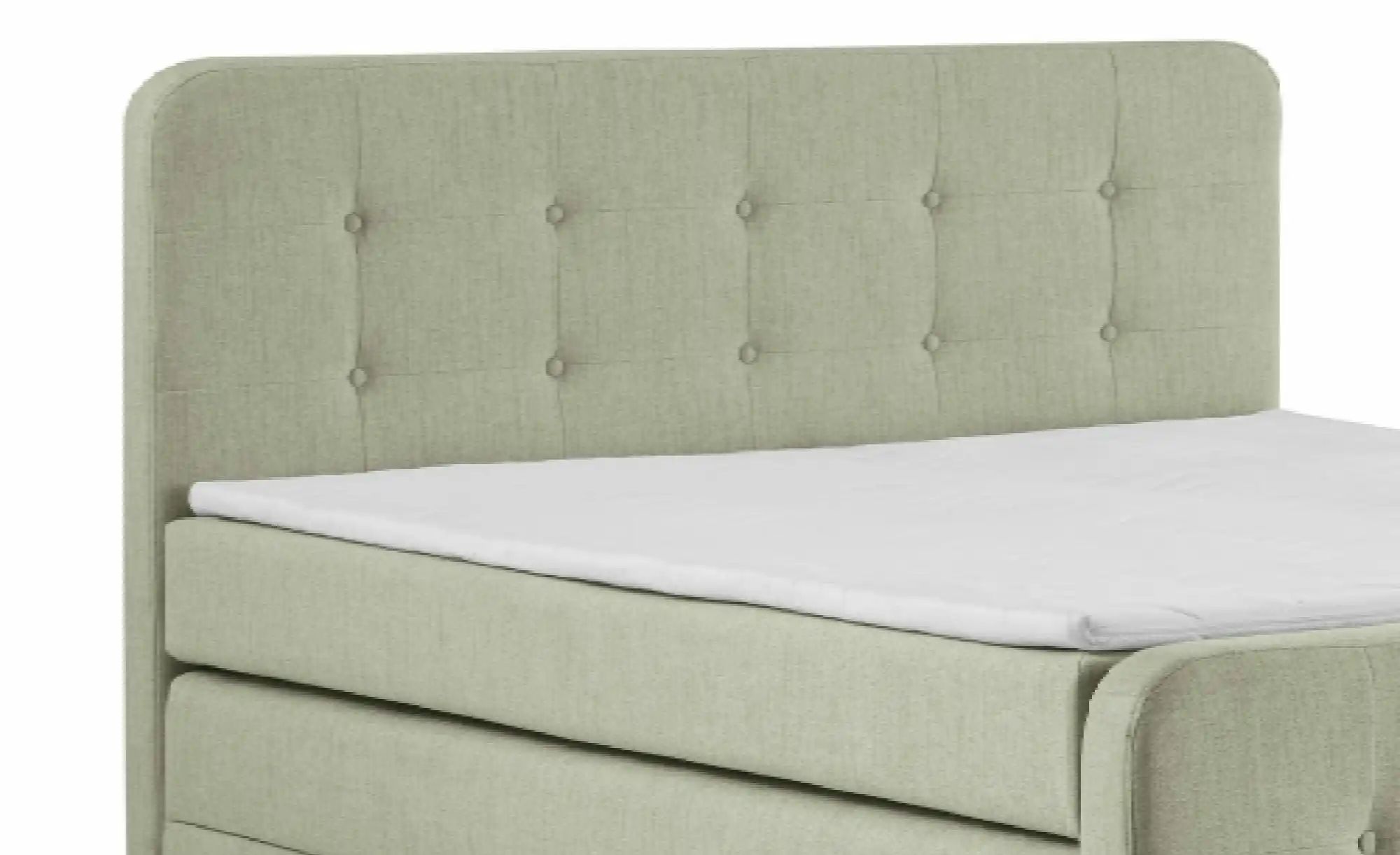 Thumbnail - Boxspringbett mit Bettkasten Neapel ¦ grün ¦ Maße (cm): B: 160 H: 121 Betten > Komfortbetten - Höffner