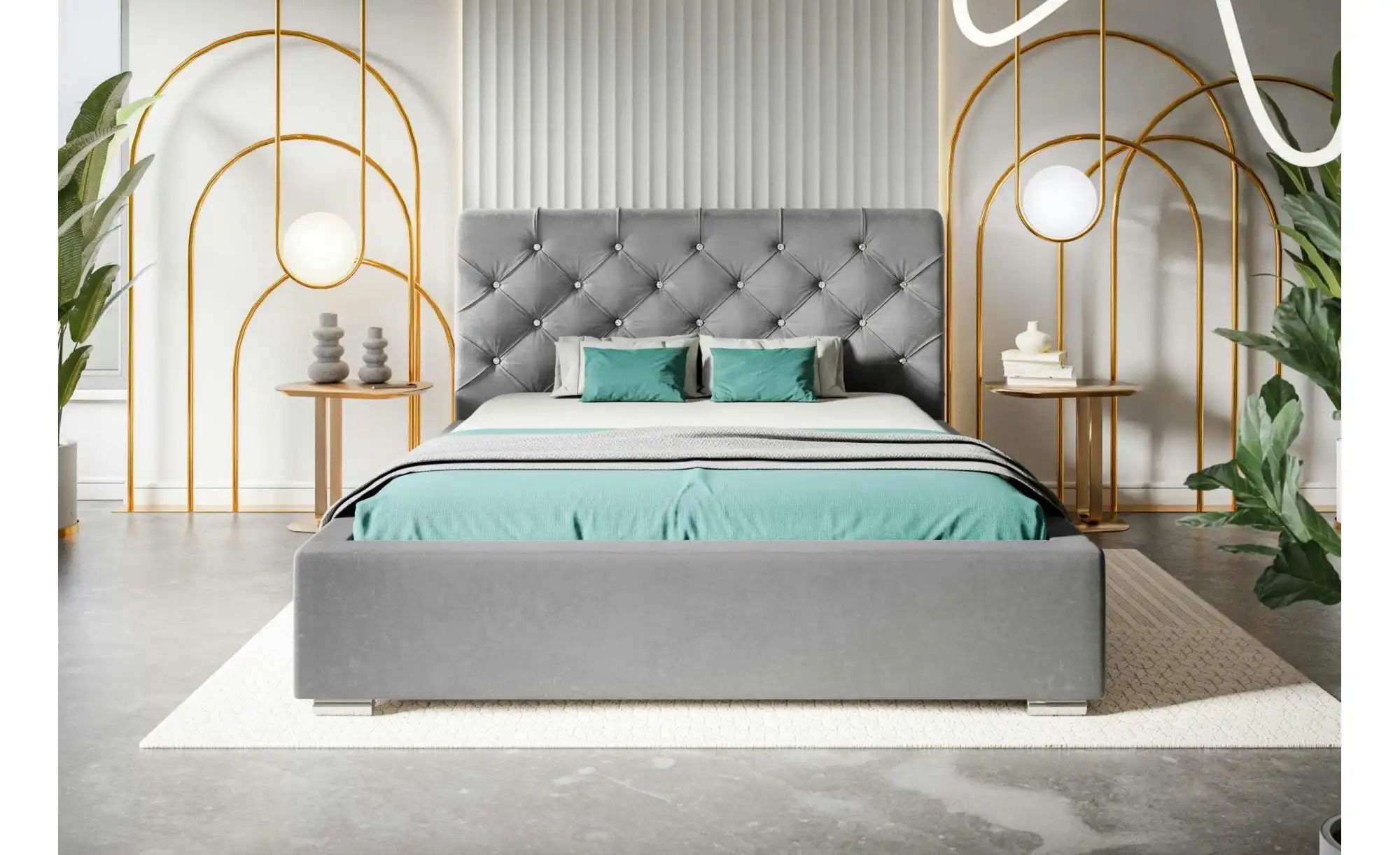 Thumbnail - Polsterbett mit Stauraum Preston ¦ grau ¦ Maße (cm): B: 180 H: 104 Betten > Polsterbetten - Höffner