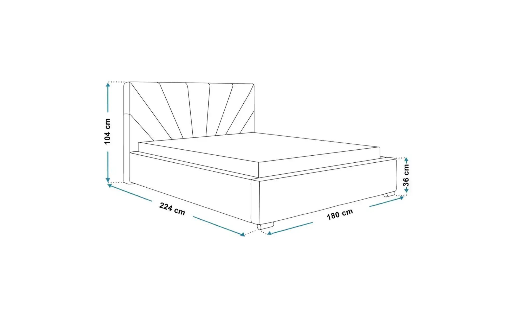 Polsterbett mit Stauraum Slough ¦ grau ¦ Maße (cm): B: 180 H: 104 Betten > günstig online kaufen