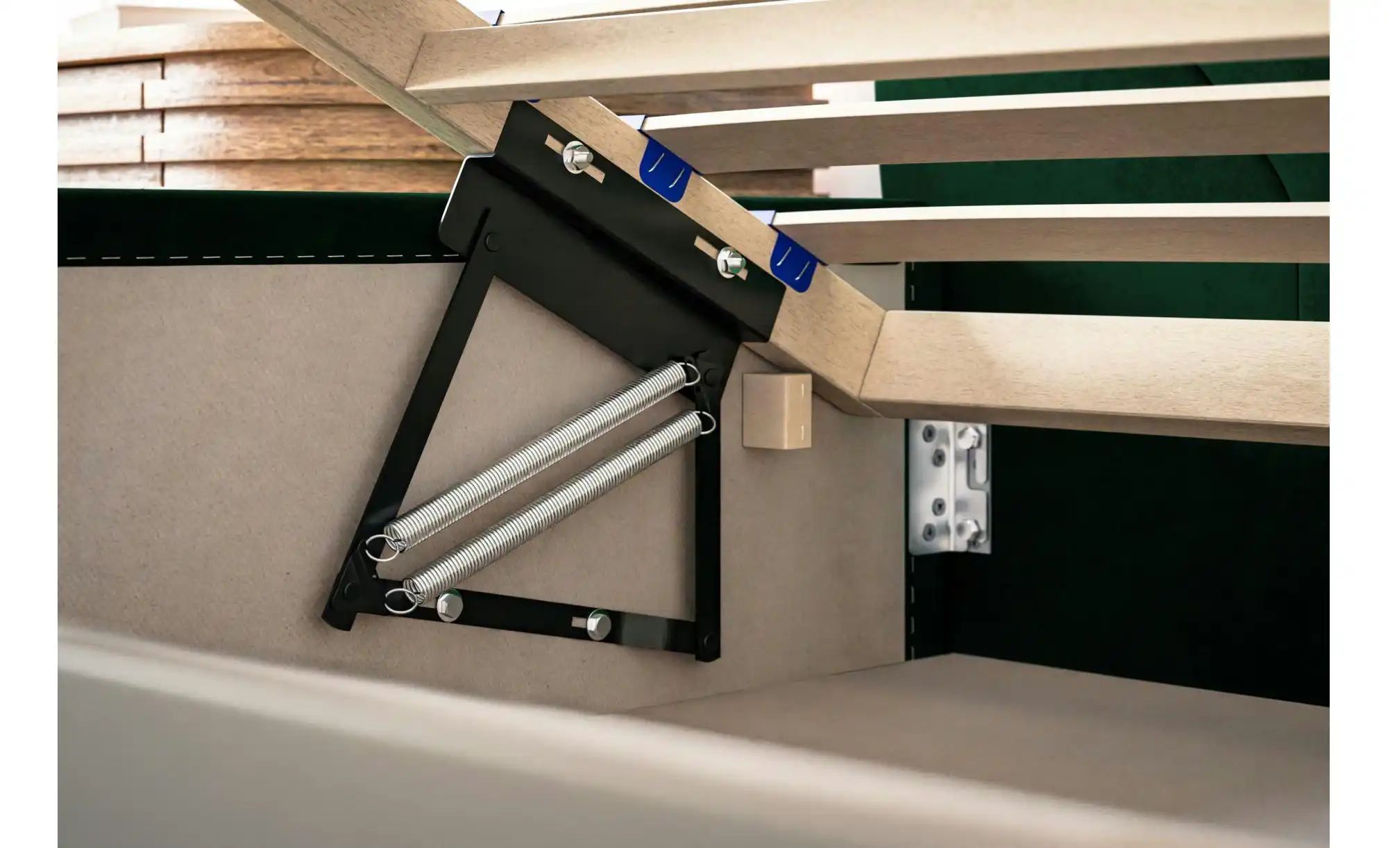 Thumbnail - Polsterbett mit Stauraum Slough ¦ grau ¦ Maße (cm): B: 140 H: 104 Betten > Polsterbetten - Höffner