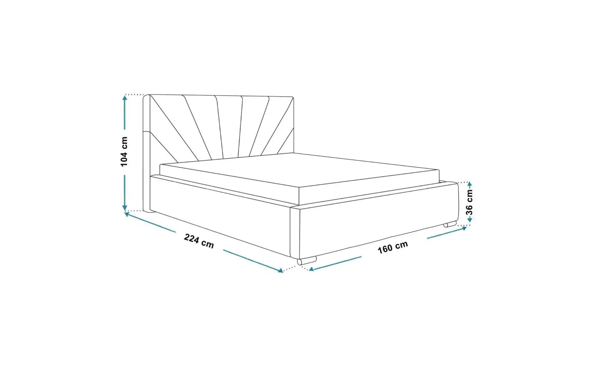 Polsterbett mit Stauraum Slough ¦ grau ¦ Maße (cm): B: 160 H: 104 Betten > günstig online kaufen