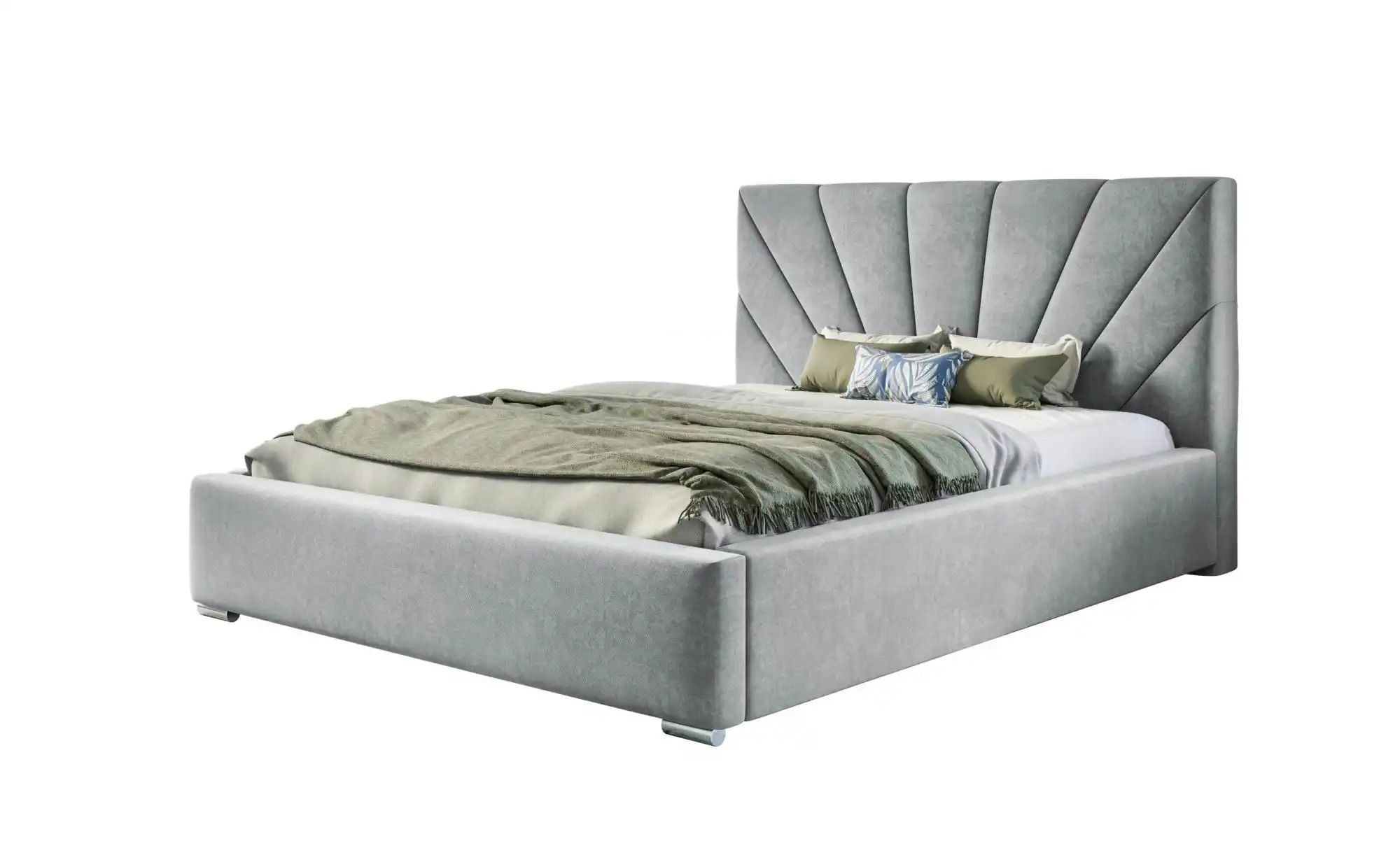 Polsterbett mit Stauraum Slough ¦ grau ¦ Maße (cm): B: 160 H: 104 Betten > günstig online kaufen