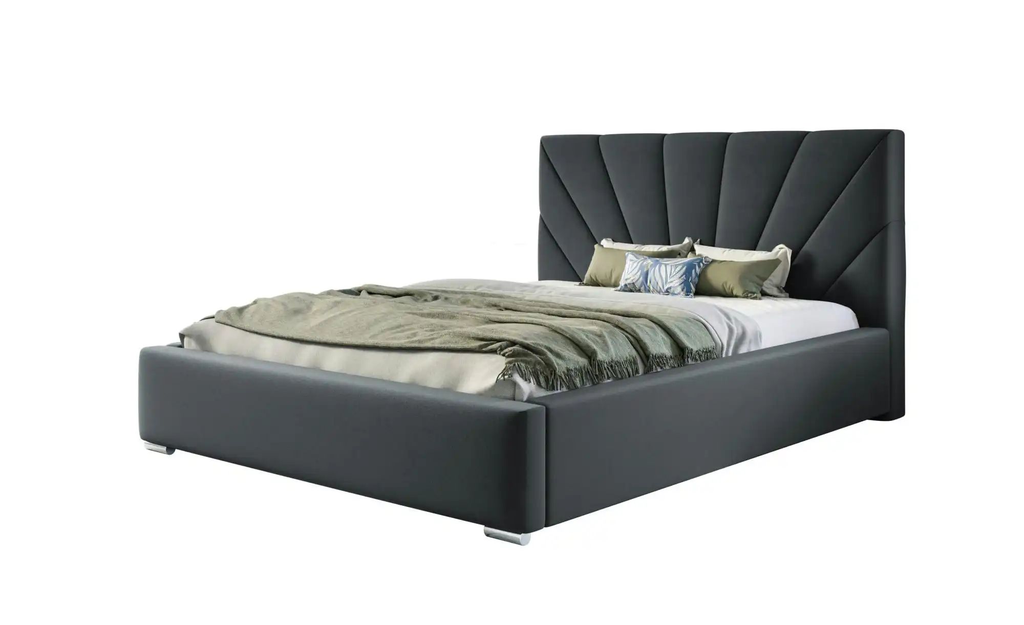 Polsterbett mit Stauraum Slough ¦ grau ¦ Maße (cm): B: 200 H: 104 Betten > günstig online kaufen
