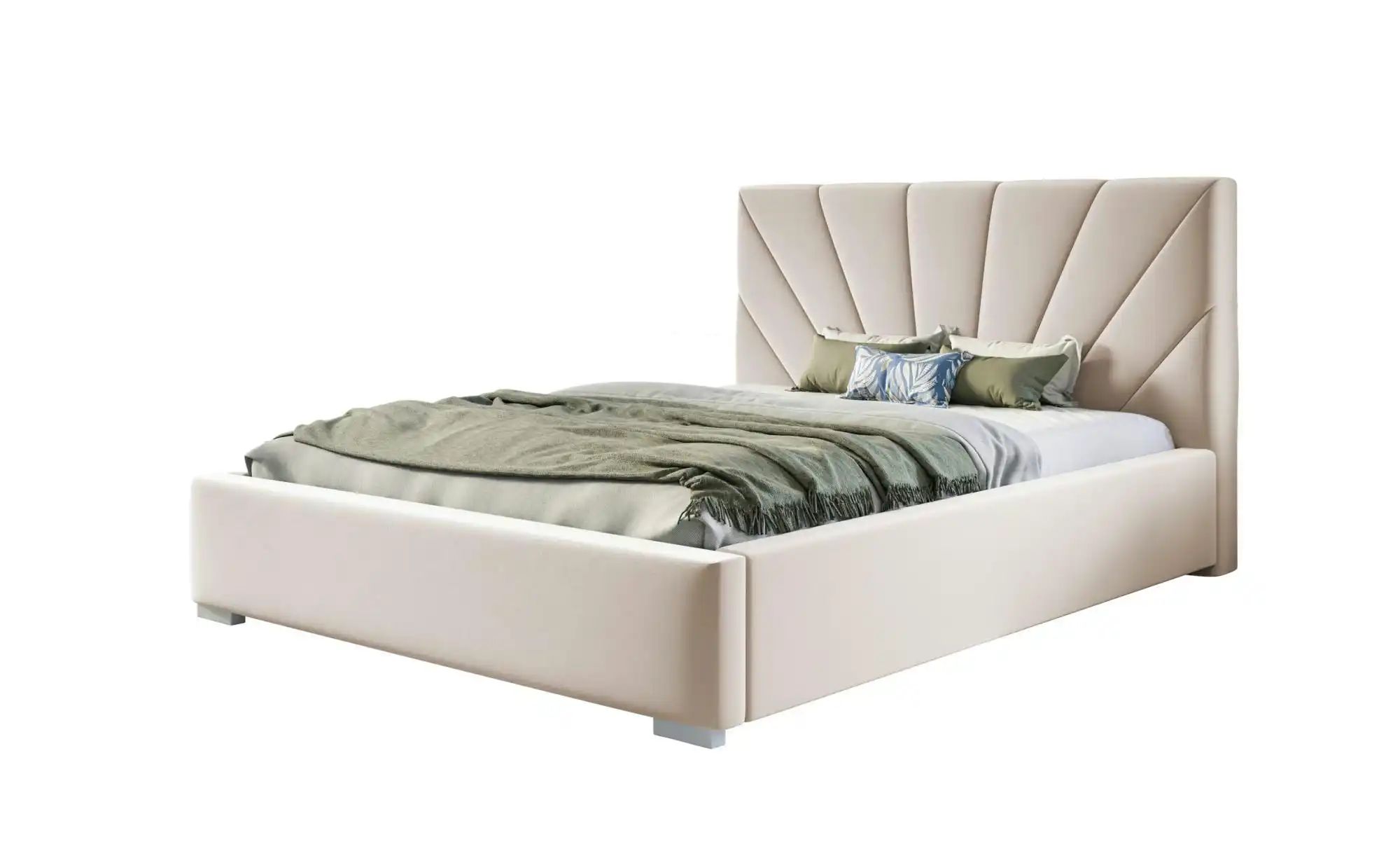 Polsterbett mit Stauraum Slough ¦ creme ¦ Maße (cm): B: 180 H: 104 Betten > günstig online kaufen