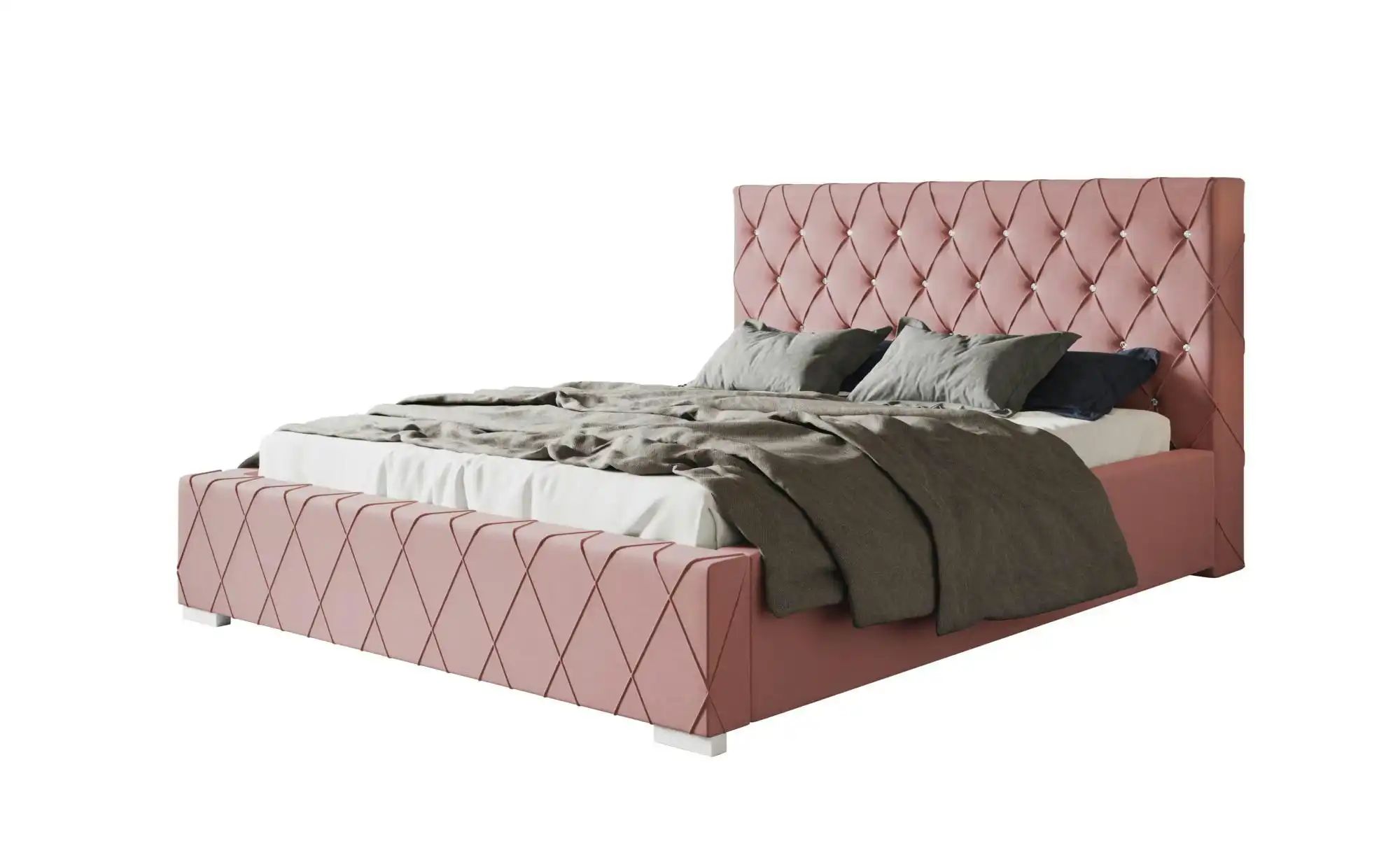 Polsterbett mit Stauraum Bury ¦ rosa/pink ¦ Maße (cm): B: 160 H: 104 Betten günstig online kaufen