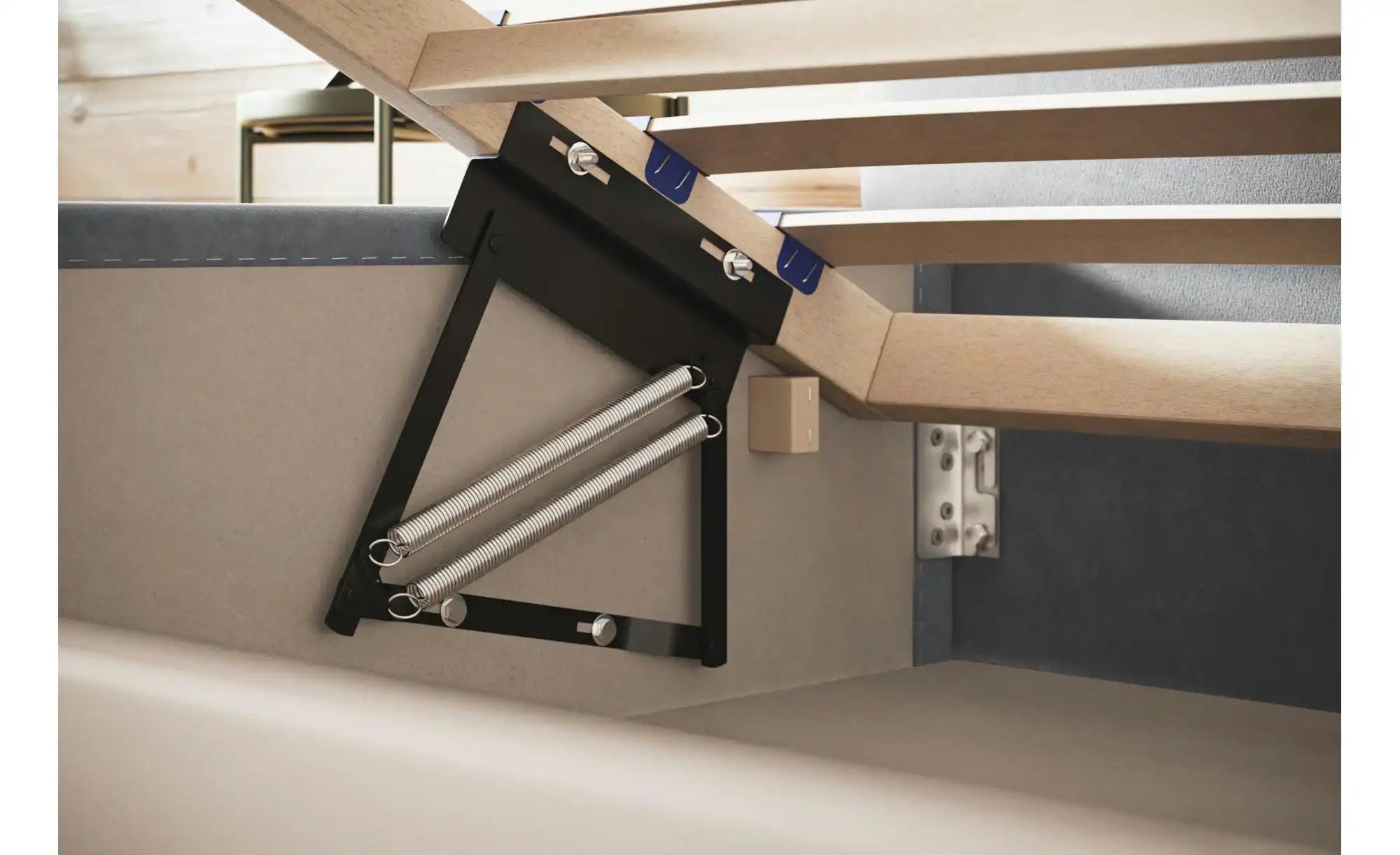 Polsterbett mit Stauraum Sale ¦ grau ¦ Maße (cm): B: 180 H: 104 Betten > Po günstig online kaufen