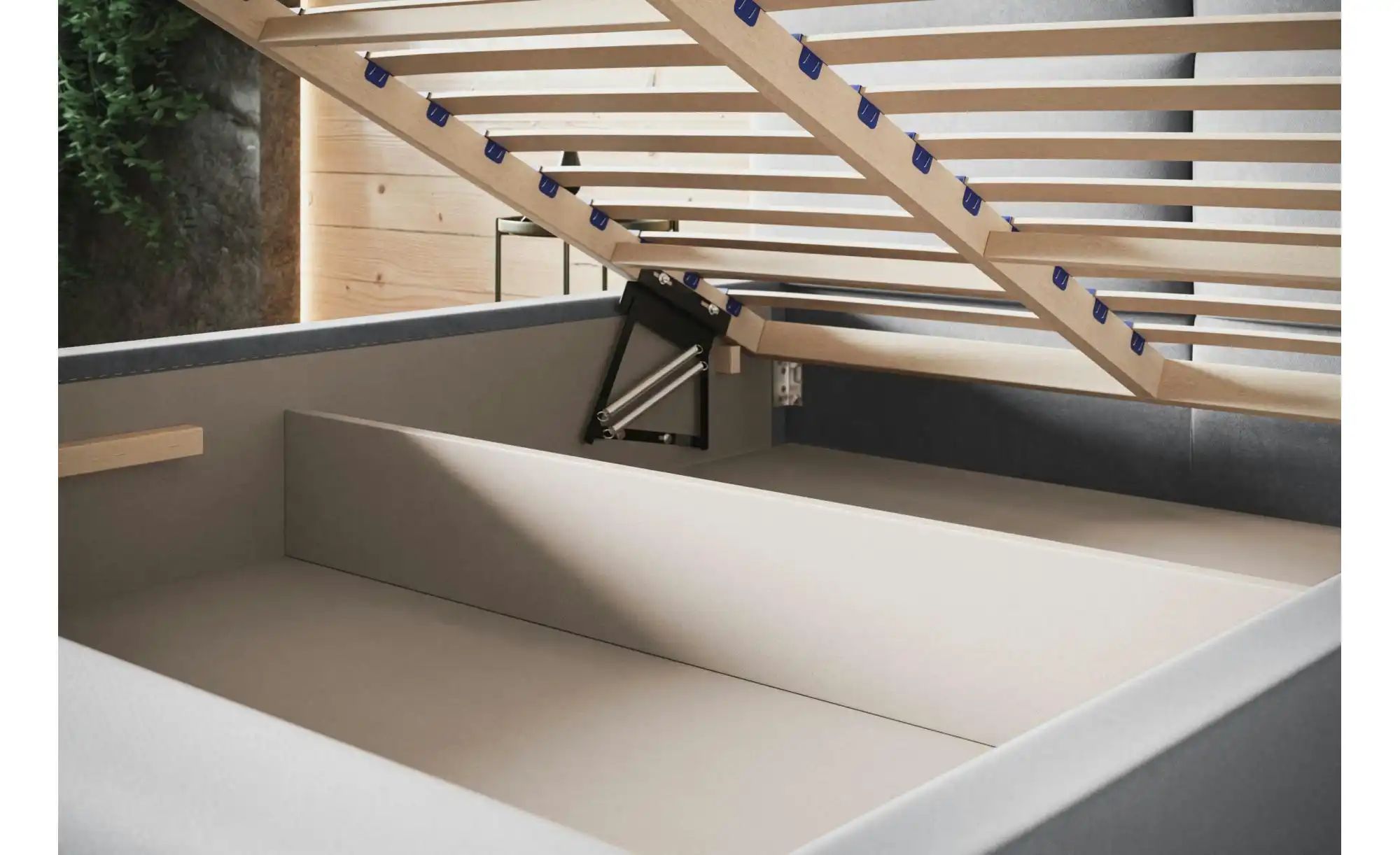 Thumbnail - Polsterbett mit Stauraum Sale ¦ grau ¦ Maße (cm): B: 180 H: 104 Betten > Polsterbetten - Höffner