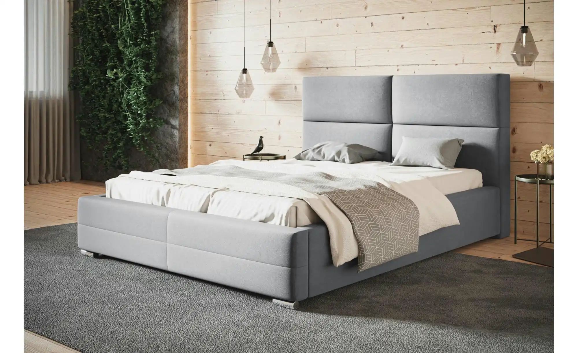 Polsterbett mit Stauraum Sale ¦ grau ¦ Maße (cm): B: 200 H: 104 Betten > Po günstig online kaufen