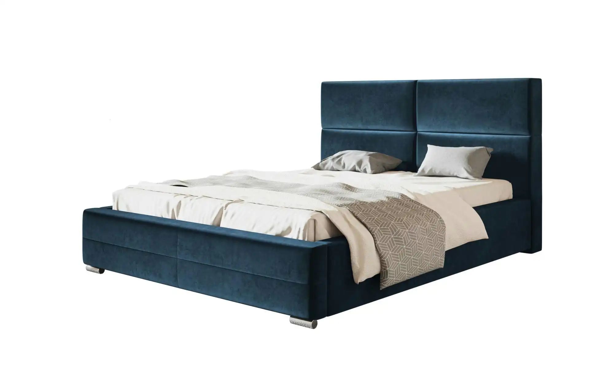 Polsterbett mit Stauraum Sale ¦ blau ¦ Maße (cm): B: 180 H: 104 Betten > Po günstig online kaufen