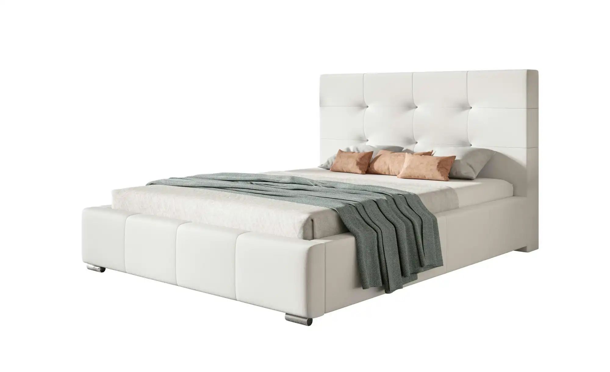 Polsterbett mit Stauraum Bristol ¦ weiß ¦ Maße (cm): B: 160 H: 104 Betten > günstig online kaufen