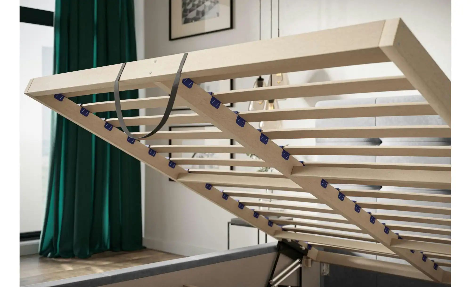 Thumbnail - Polsterbett mit Stauraum Bristol ¦ weiß ¦ Maße (cm): B: 140 H: 104 Betten > Polsterbetten - Höffner