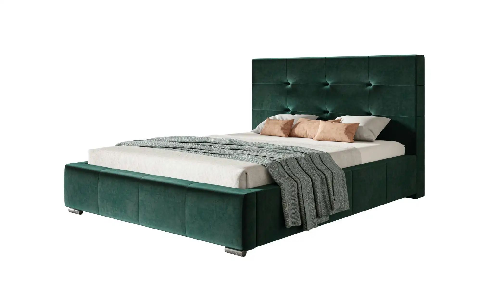 Polsterbett mit Stauraum Bristol ¦ grün ¦ Maße (cm): B: 200 H: 104 Betten > günstig online kaufen