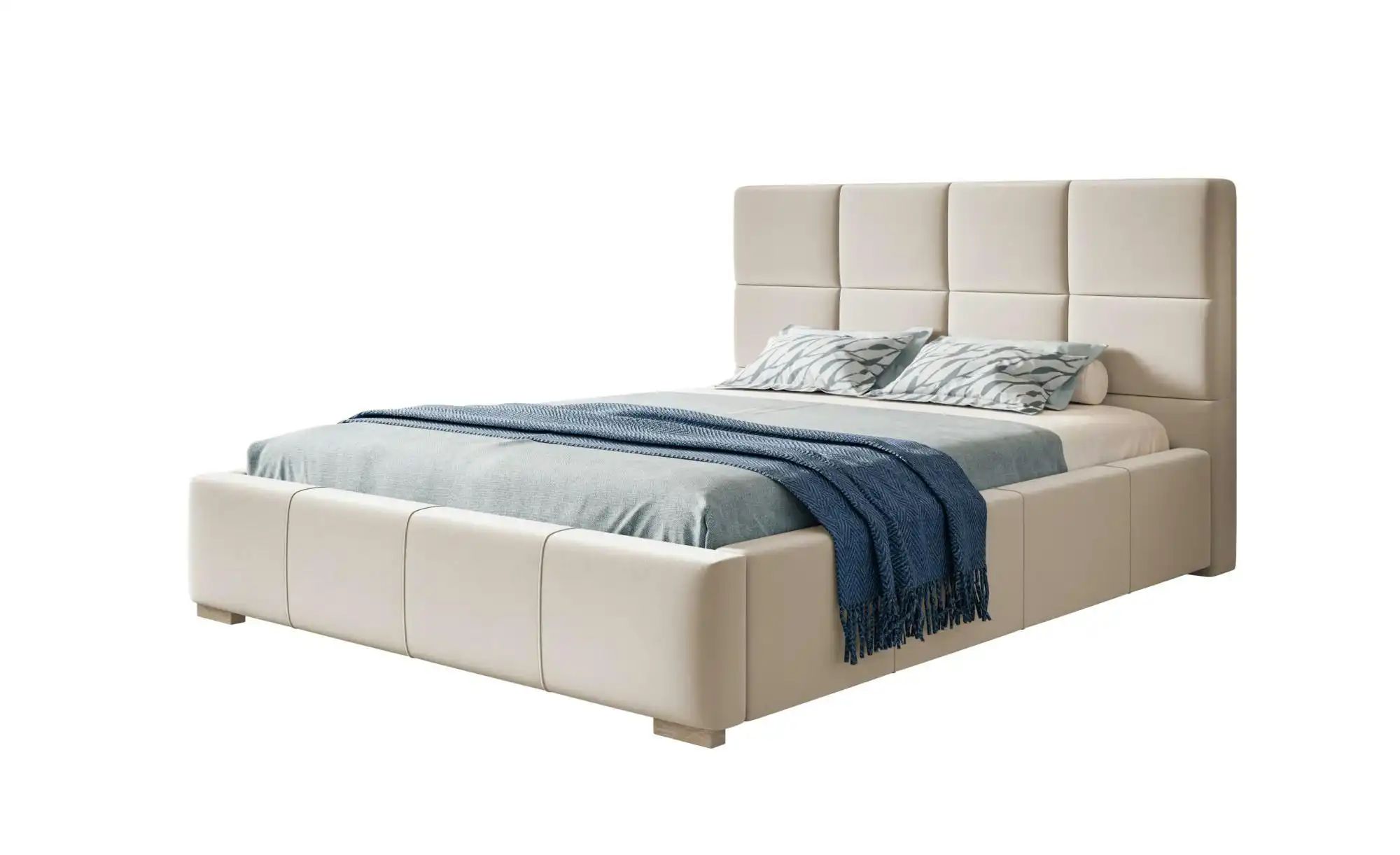 Polsterbett mit Stauraum Poole ¦ creme ¦ Maße (cm): B: 180 H: 104 Betten > günstig online kaufen