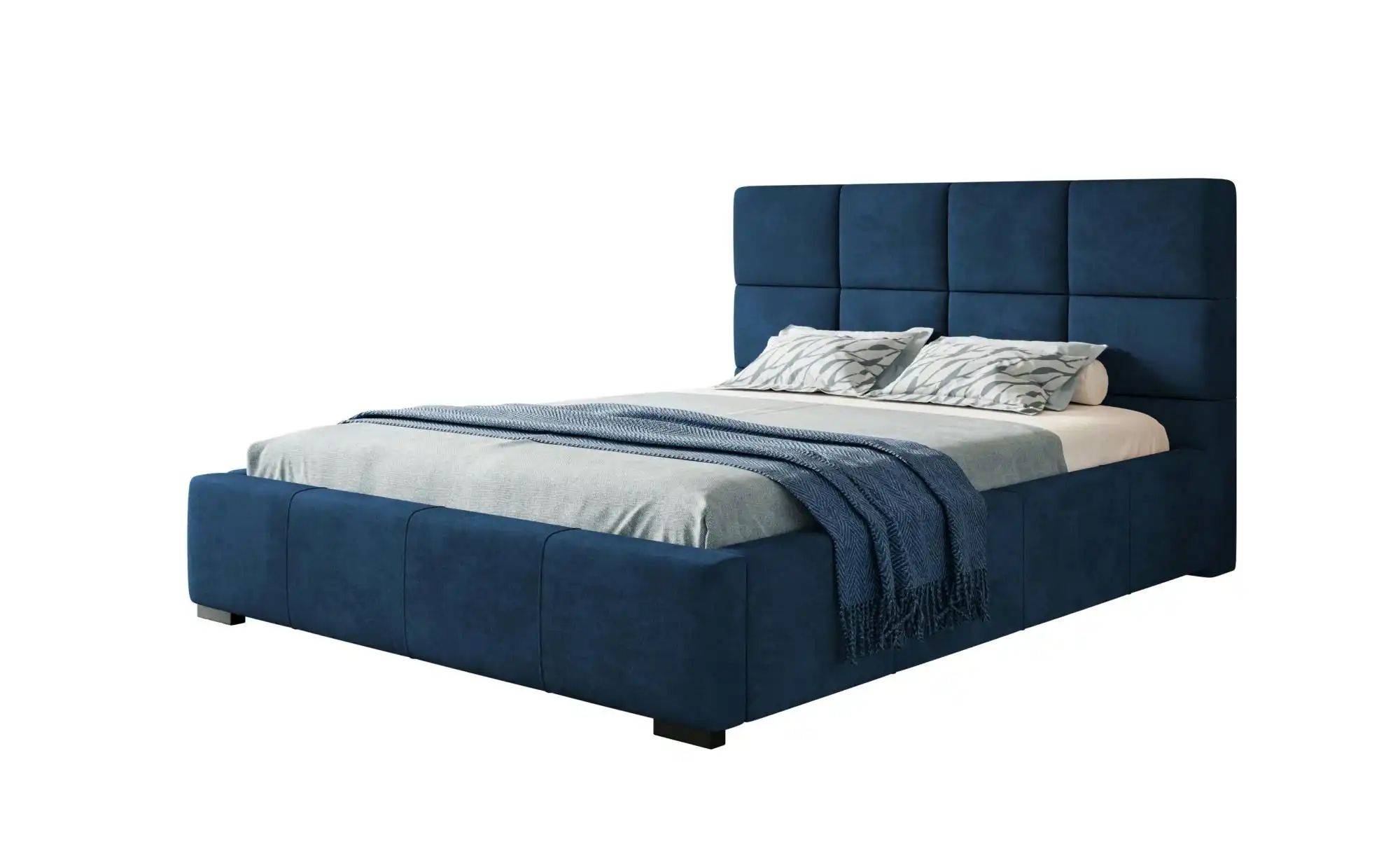 Polsterbett mit Stauraum Poole ¦ blau ¦ Maße (cm): B: 180 H: 104 Betten > P günstig online kaufen