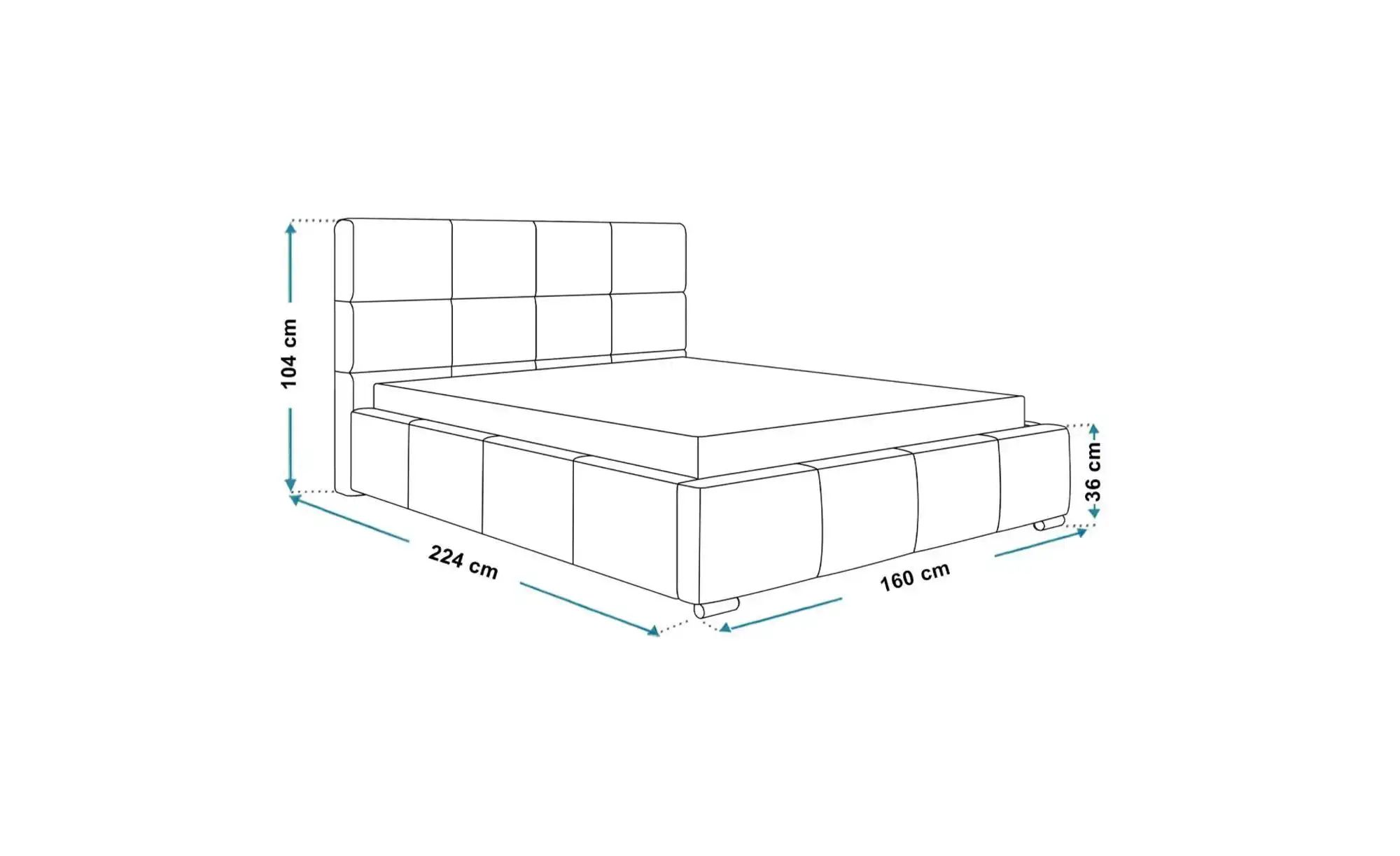 Polsterbett mit Stauraum Poole ¦ grau ¦ Maße (cm): B: 160 H: 104 Betten > P günstig online kaufen