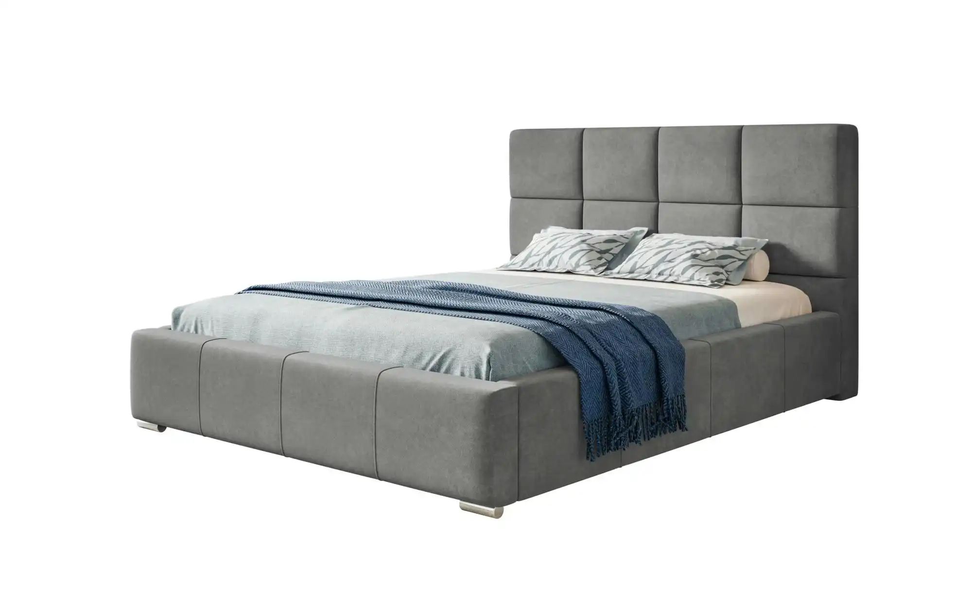 Polsterbett mit Stauraum Poole ¦ grau ¦ Maße (cm): B: 160 H: 104 Betten > P günstig online kaufen