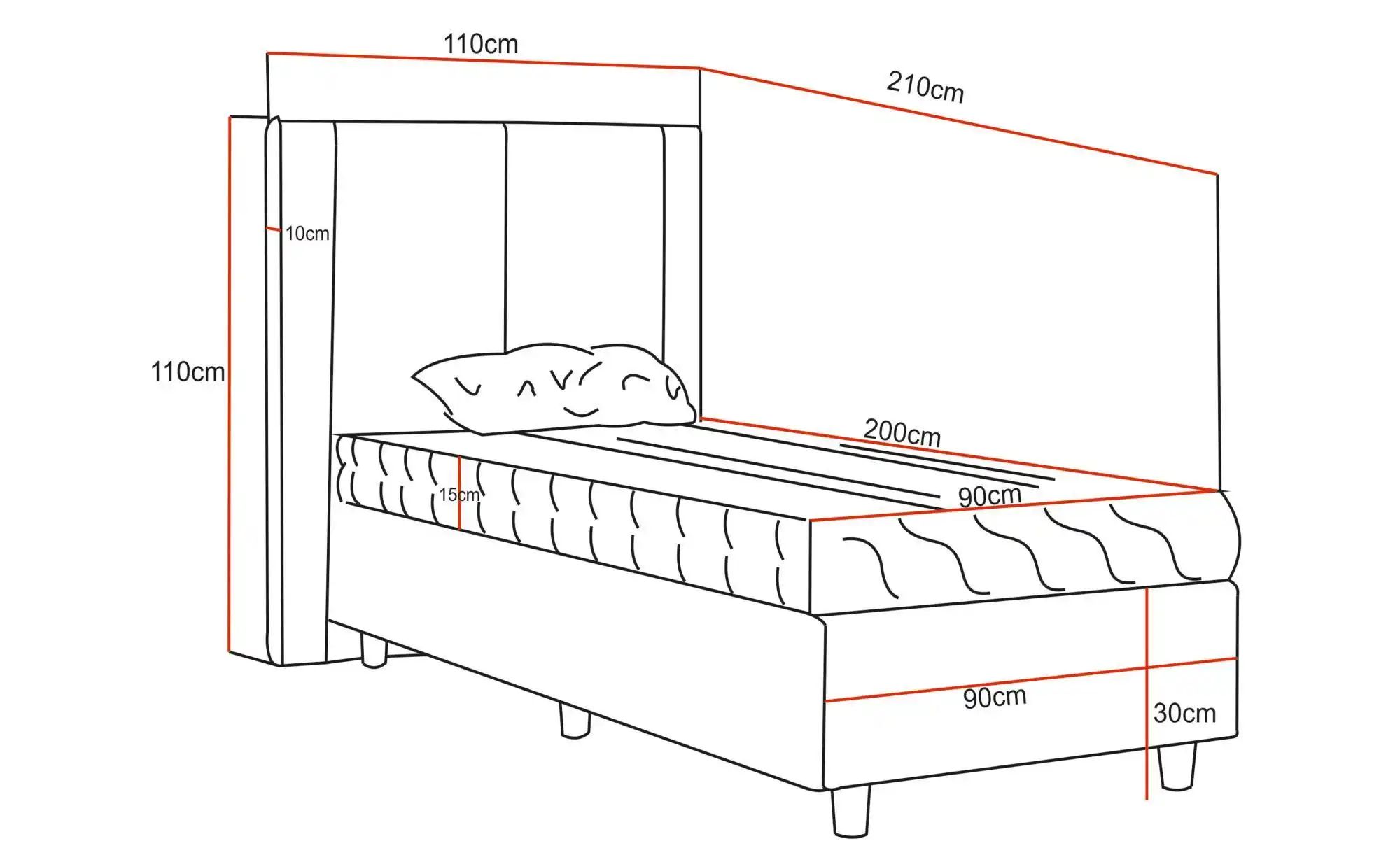 Boxbett mit Matratze Madeley ¦ grün ¦ Maße (cm): B: 110 H: 110 Betten > Pol günstig online kaufen