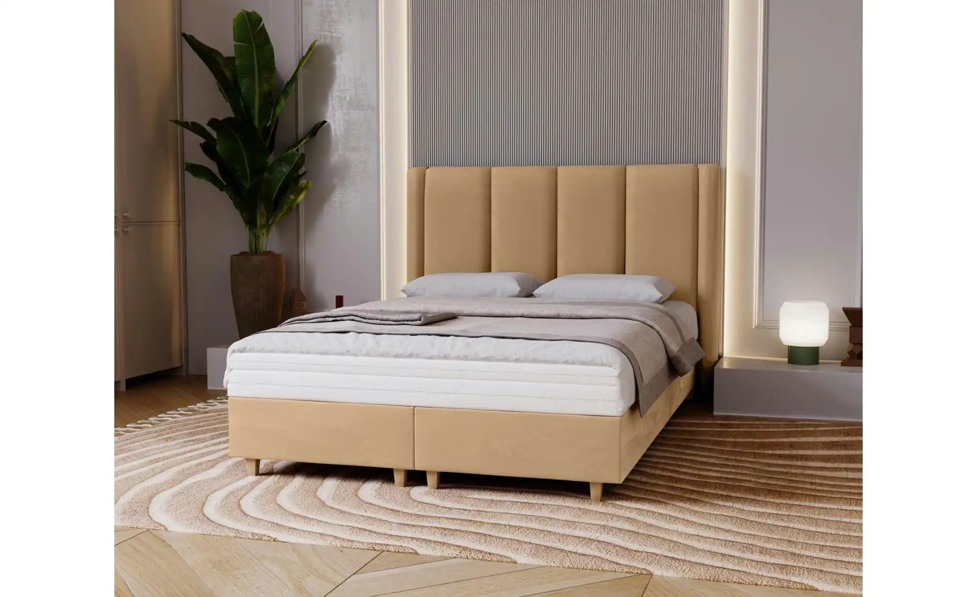 Boxbett mit Matratze Madeley ¦ creme ¦ Maße (cm): B: 180 H: 110 Betten > Po günstig online kaufen
