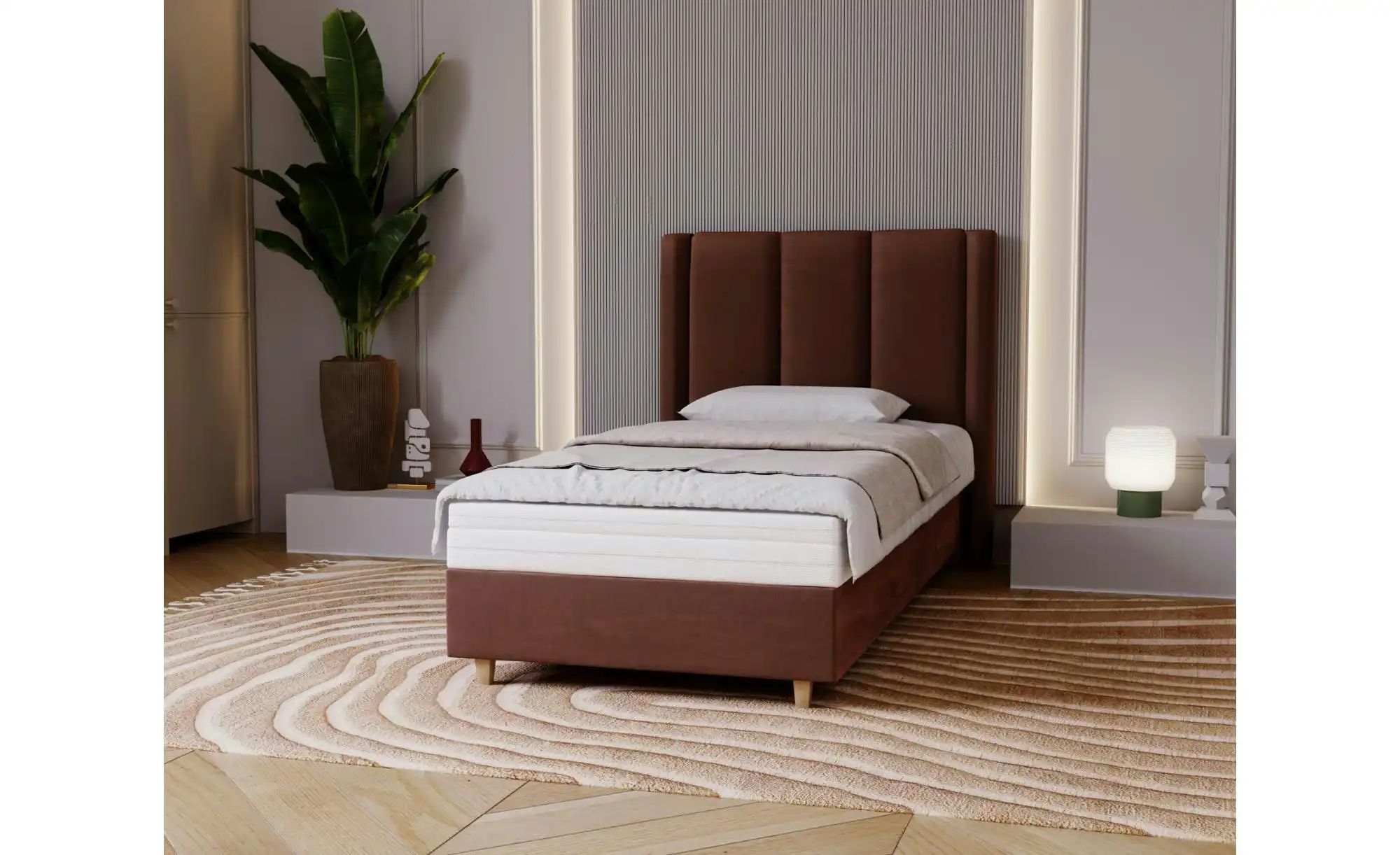 Boxbett mit Matratze Madeley ¦ braun ¦ Maße (cm): B: 120 H: 110 Betten > Po günstig online kaufen