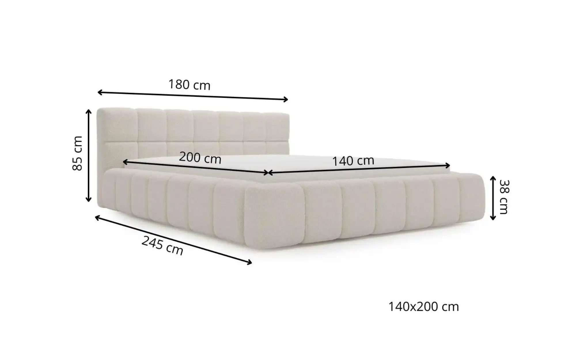 Polsterbett mit Stauraum Alcester ¦ braun ¦ Maße (cm): H: 85 Betten > Polst günstig online kaufen