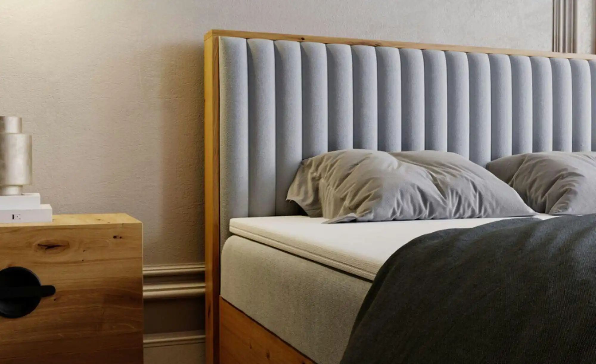 Boxbett mit Stauraum Forres ¦ grau ¦ Maße (cm): B: 165 H: 100 Betten > Pols günstig online kaufen