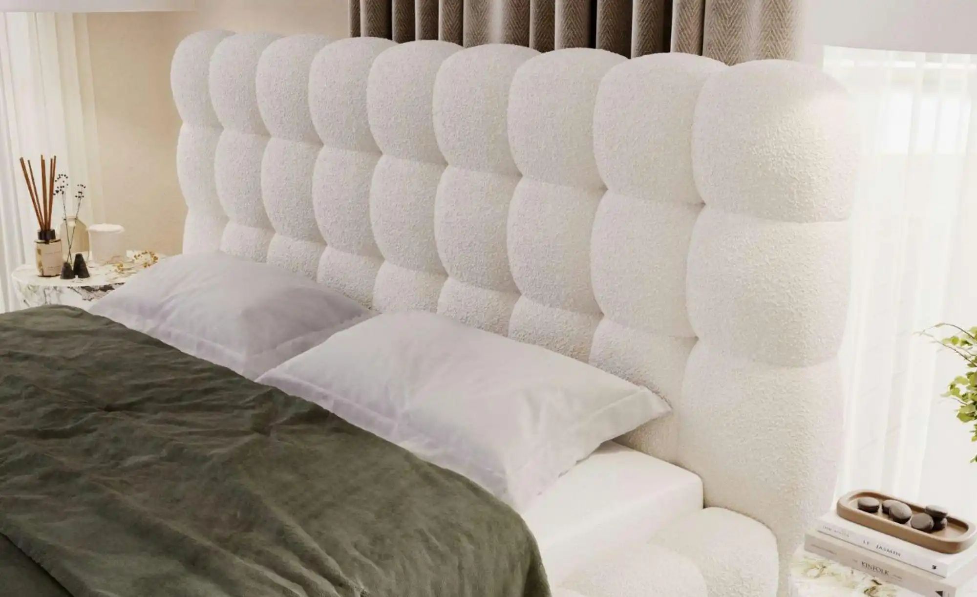 Polsterbett mit Stauraum Tilbury ¦ beige ¦ Maße (cm): H: 105 Betten > Polst günstig online kaufen