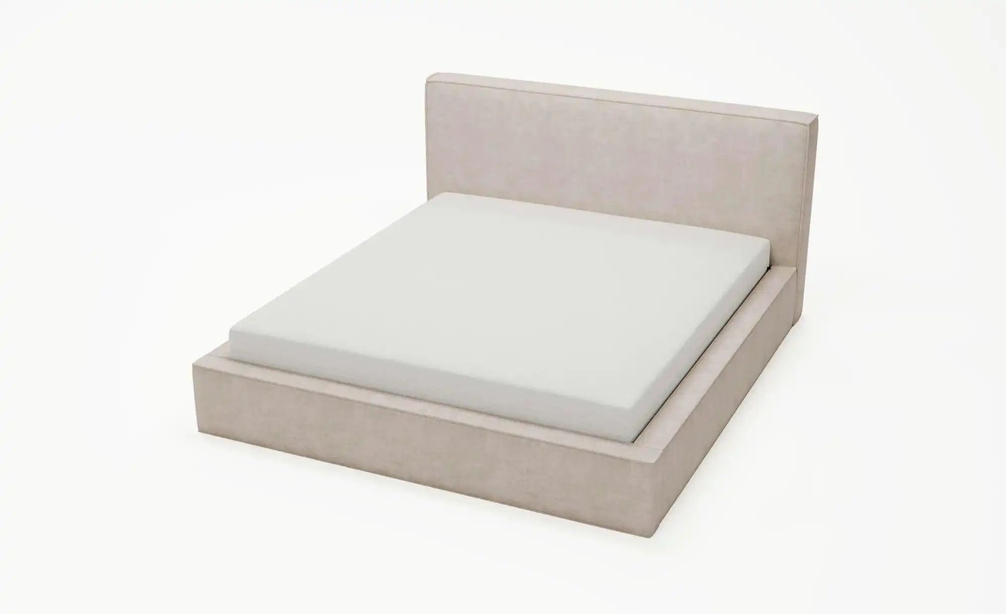 Polsterbett mit Stauraum Malton ¦ beige ¦ Maße (cm): B: 155 H: 100 Betten > günstig online kaufen