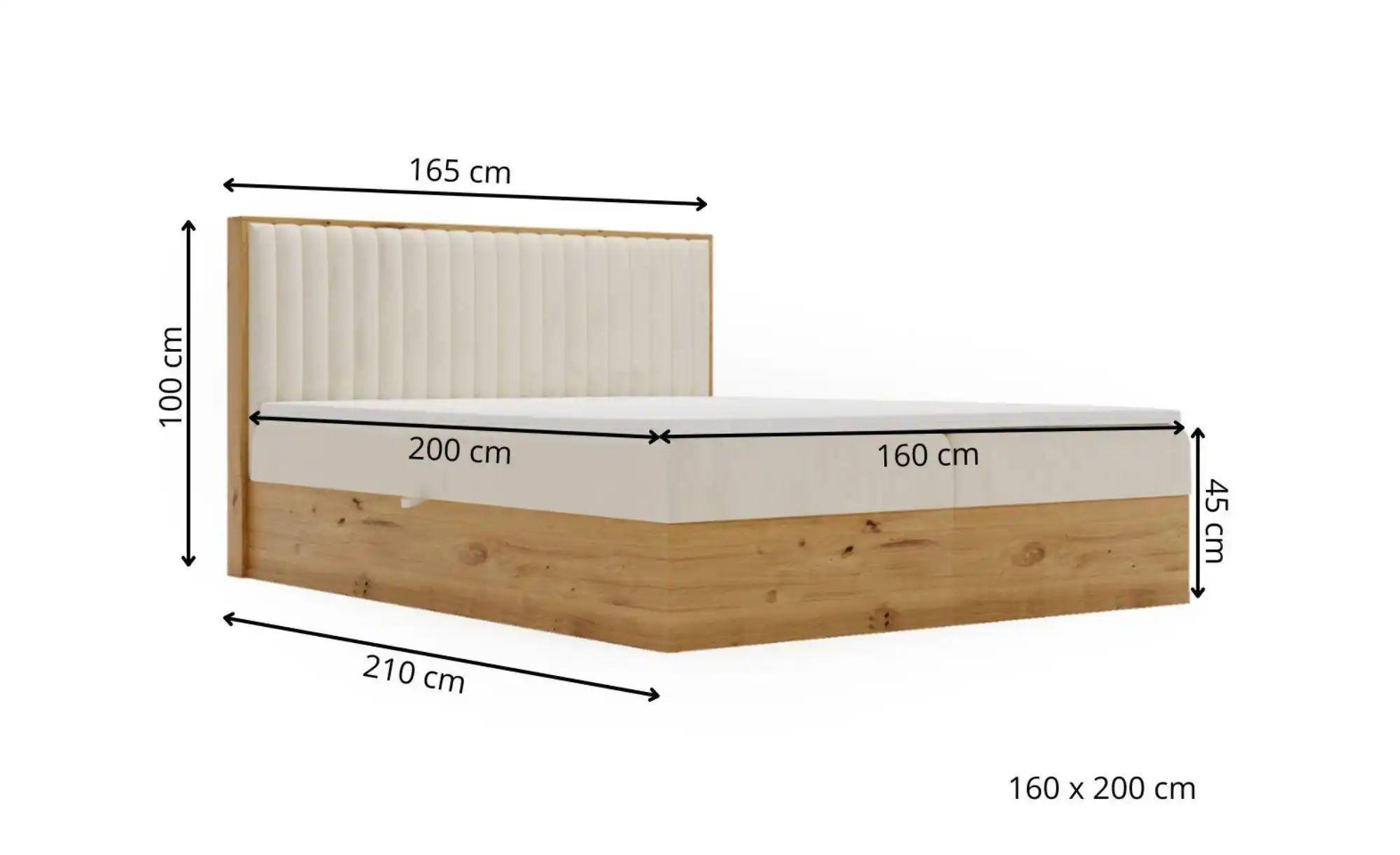 Boxbett mit Stauraum Forres ¦ grau ¦ Maße (cm): B: 165 H: 100 Betten > Pols günstig online kaufen