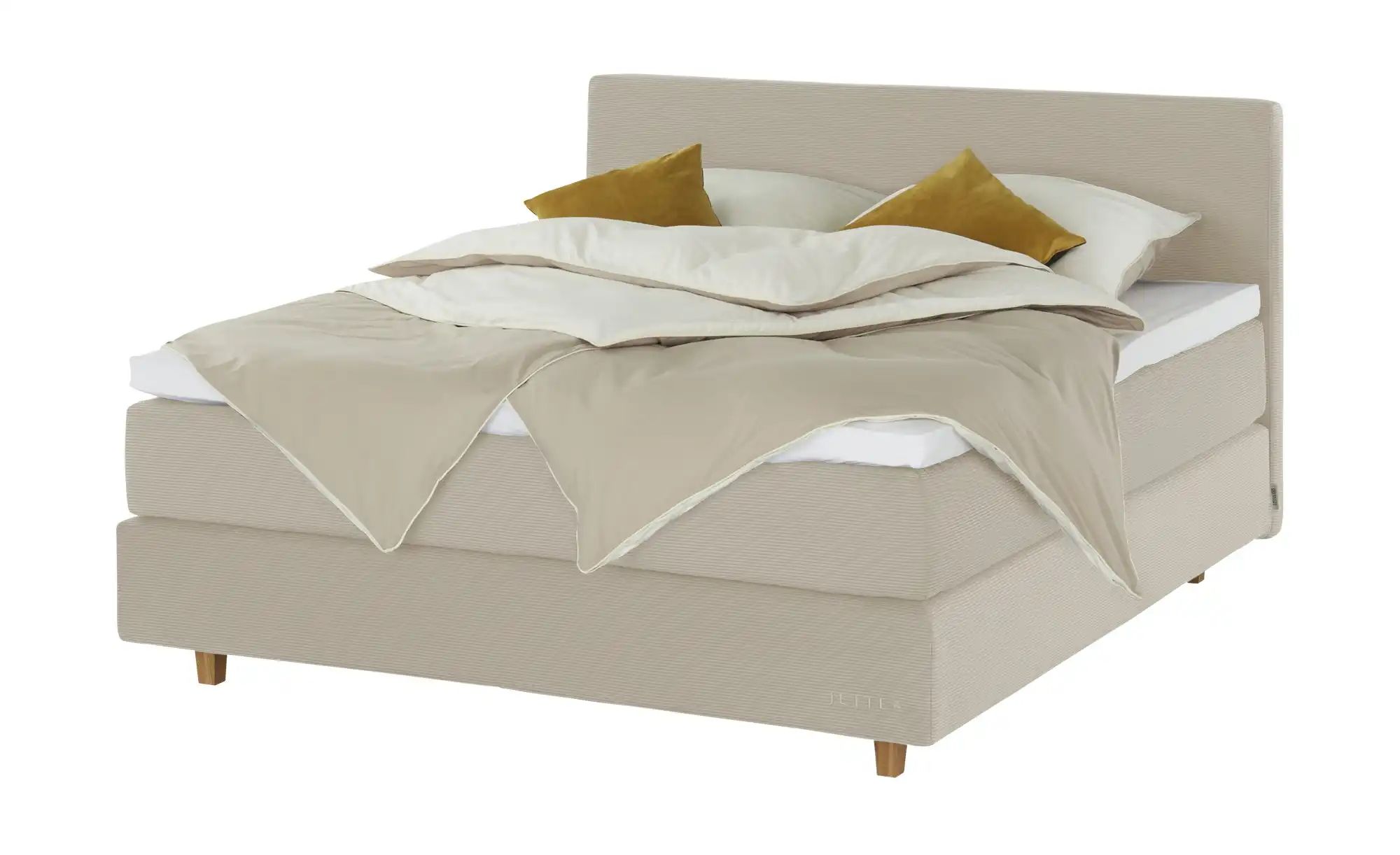 Jette Home Boxspringbett  Jette Flex ¦ beige ¦ Maße (cm): B: 145 H: 120,5 B günstig online kaufen