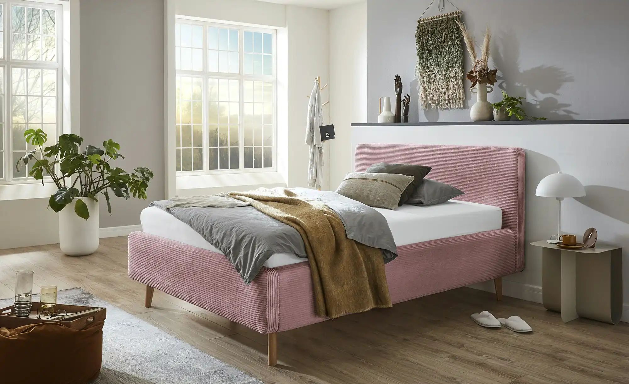 Polsterbett  Mattis ¦ rosa/pink ¦ Maße (cm): B: 141 H: 105 Betten > Komfort günstig online kaufen