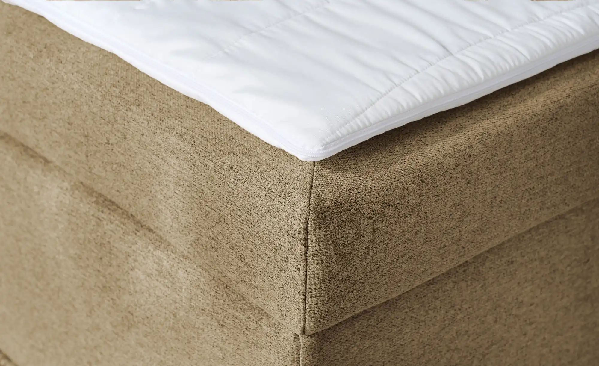 Boxspringbett mit Matratze und Topper  H3 Duke ¦ gelb ¦ Maße (cm): B: 147 H günstig online kaufen