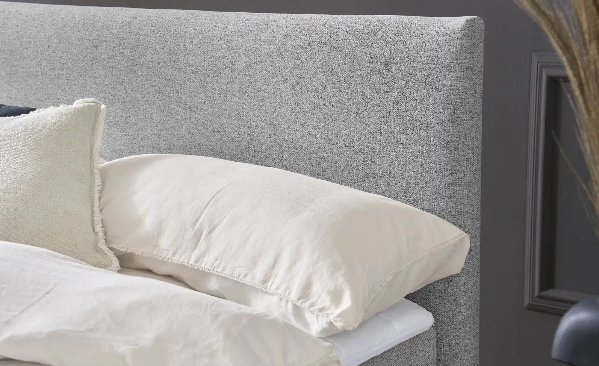 Boxspringbett mit Matratze und Topper  H3 Duke ¦ grau ¦ Maße (cm): B: 147 H günstig online kaufen