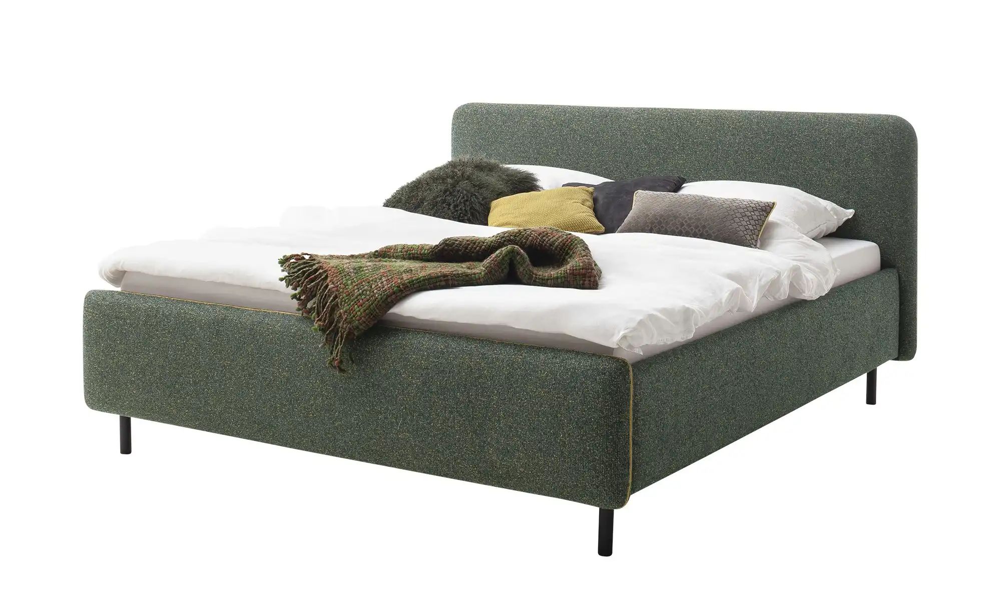 Polsterbett in meliertem Webstoff Primo ¦ grün ¦ Maße (cm): B: 184 H: 105 B günstig online kaufen