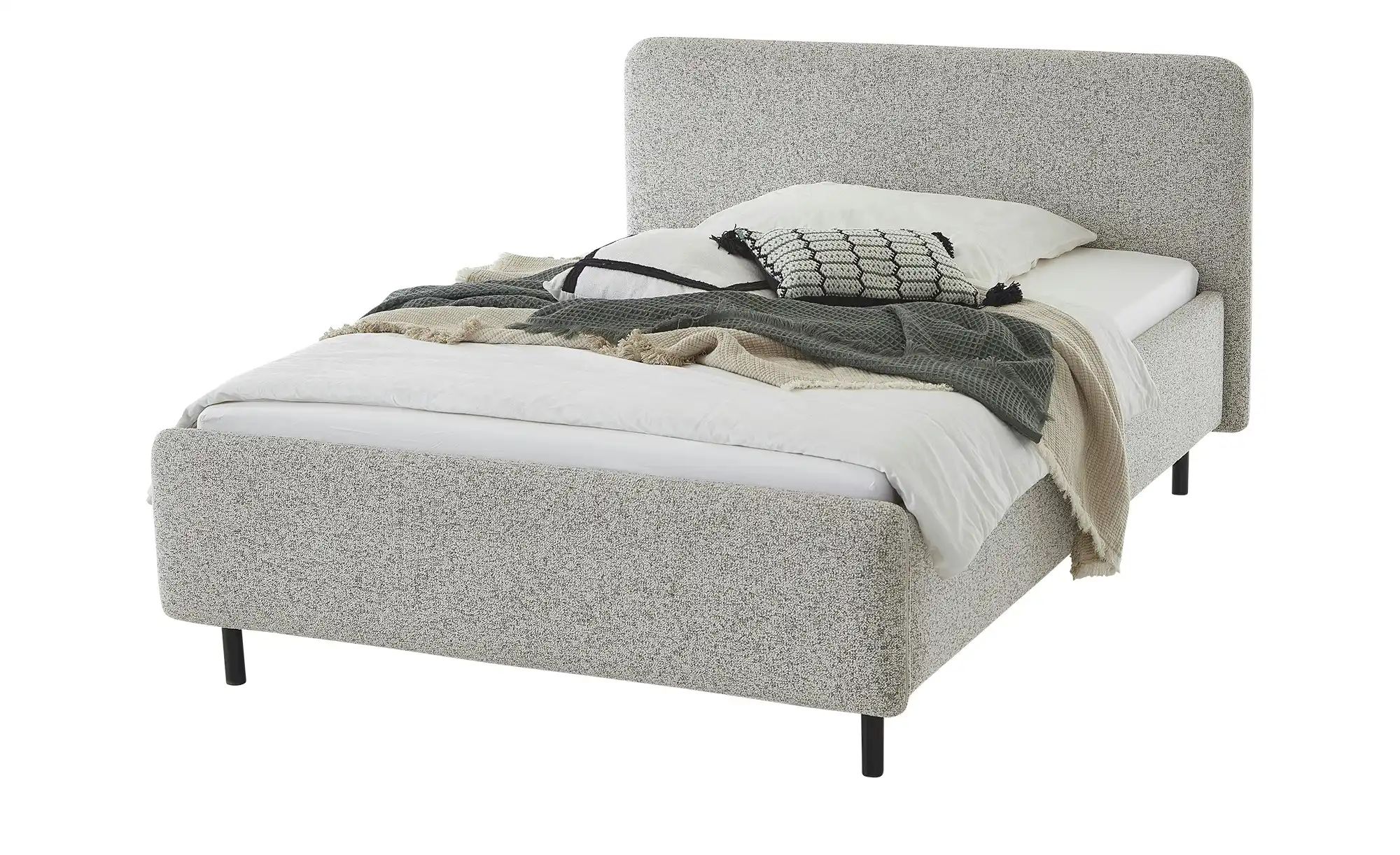 Polsterbett in meliertem Webstoff Primo ¦ beige ¦ Maße (cm): B: 160 H: 105 günstig online kaufen
