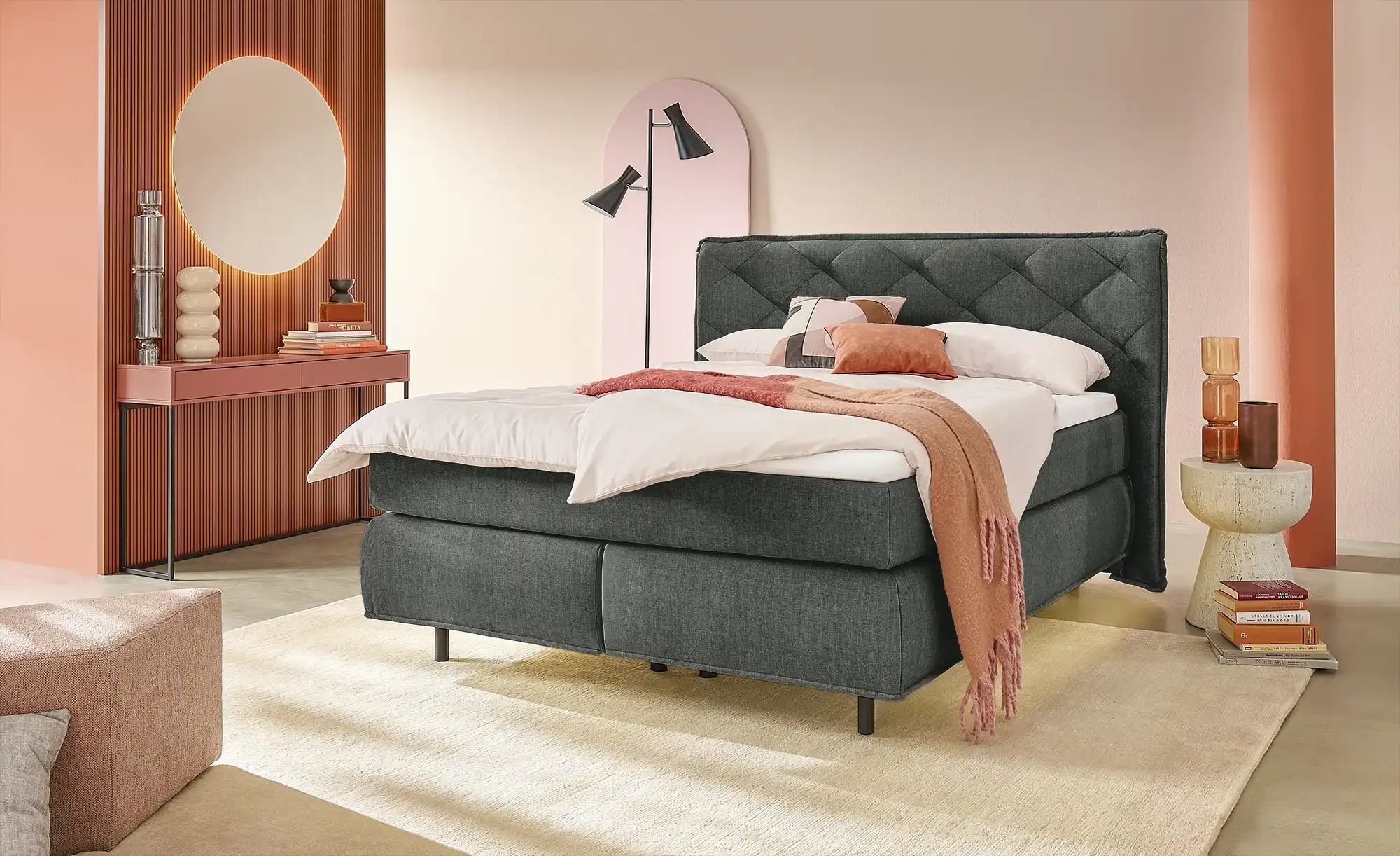 pop Boxspringbett  Babylon ¦ Maße (cm): B: 192 H: 125 Betten > Boxspringbet günstig online kaufen
