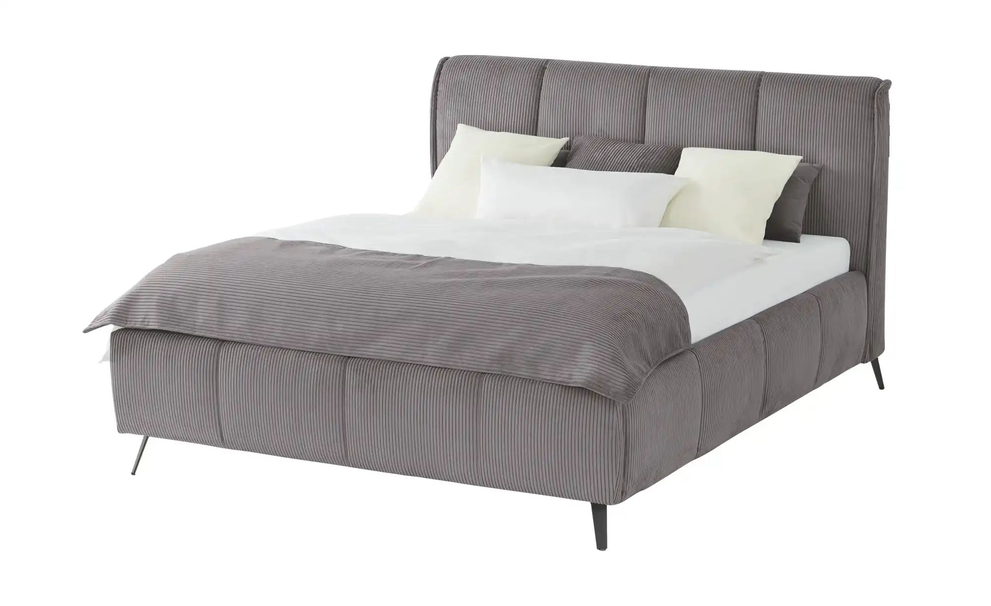 pop Polsterbett mit Bettkasten Pamela ¦ grau ¦ Maße (cm): B: 180 H: 113 Bet günstig online kaufen