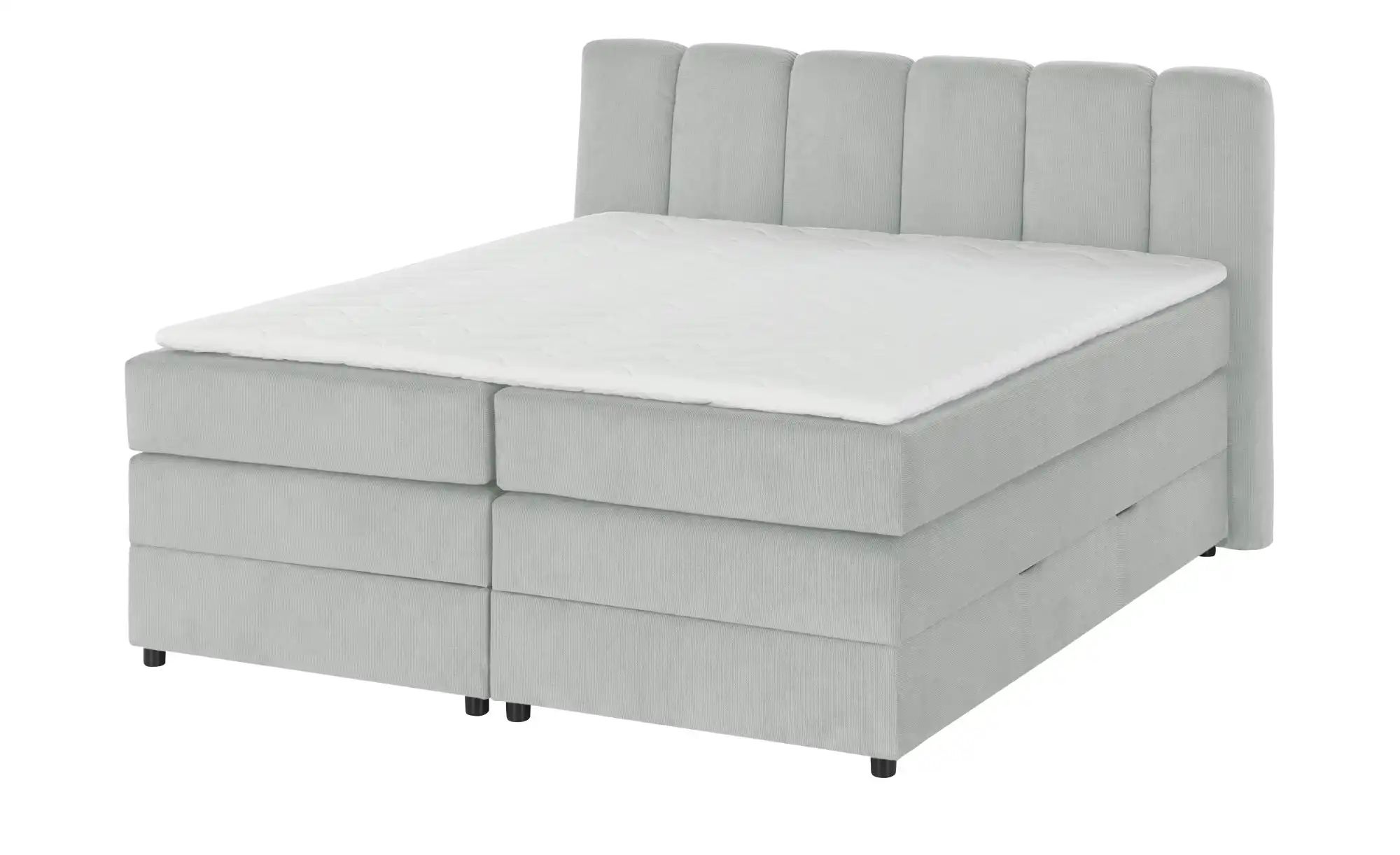 Thumbnail - Boxspringbett mit Bettkasten Claire ¦ grau ¦ Maße (cm): B: 196 H: 115 Betten > Komfortbetten - Höffner