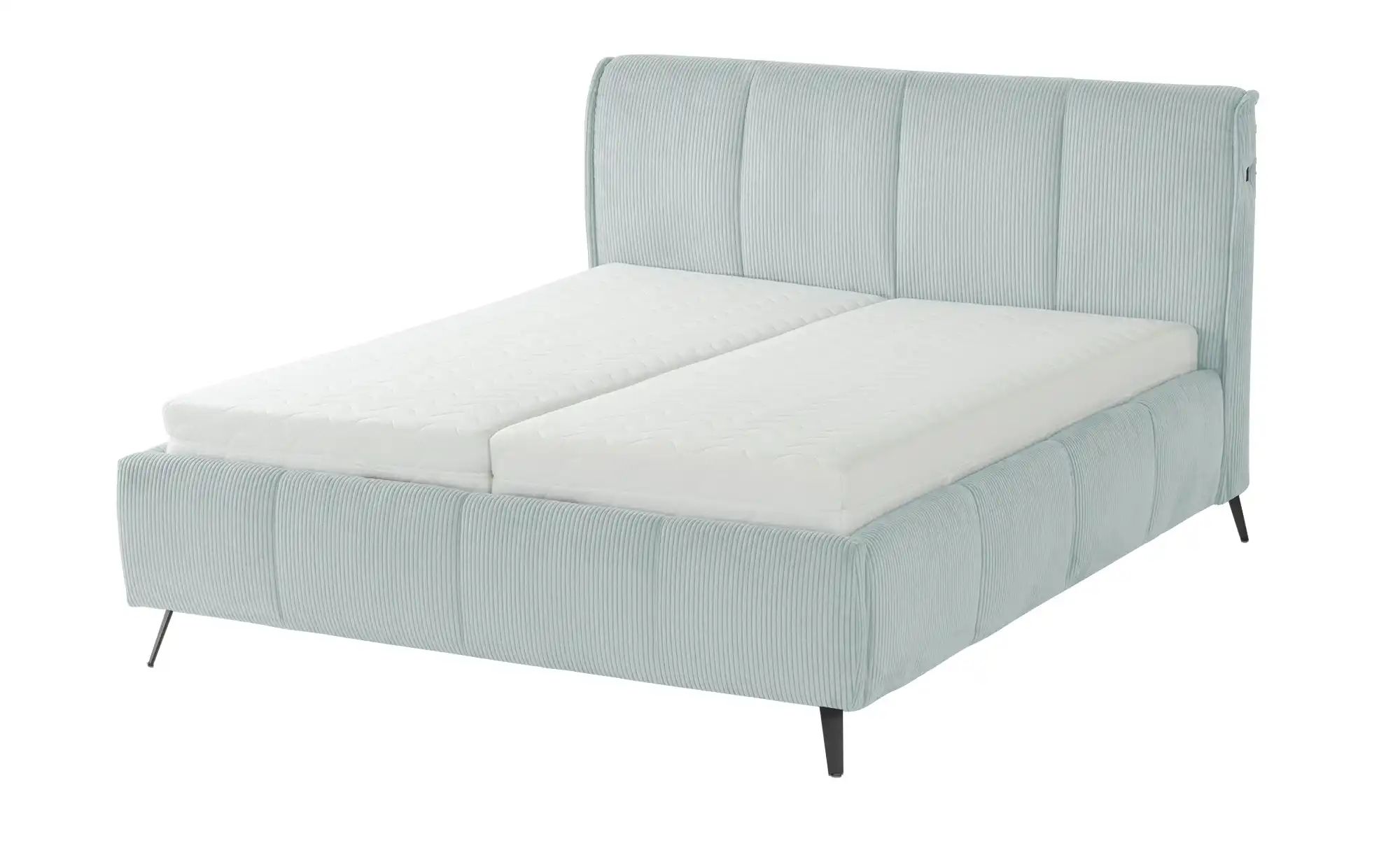 pop Polsterbett mit Bettkasten Pamela ¦ blau ¦ Maße (cm): B: 200 H: 113 Bet günstig online kaufen