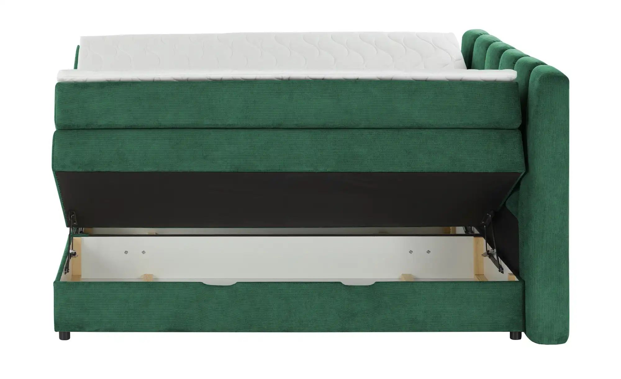 Boxspringbett mit Bettkasten Claire ¦ grün ¦ Maße (cm): B: 176 H: 115 Bette günstig online kaufen