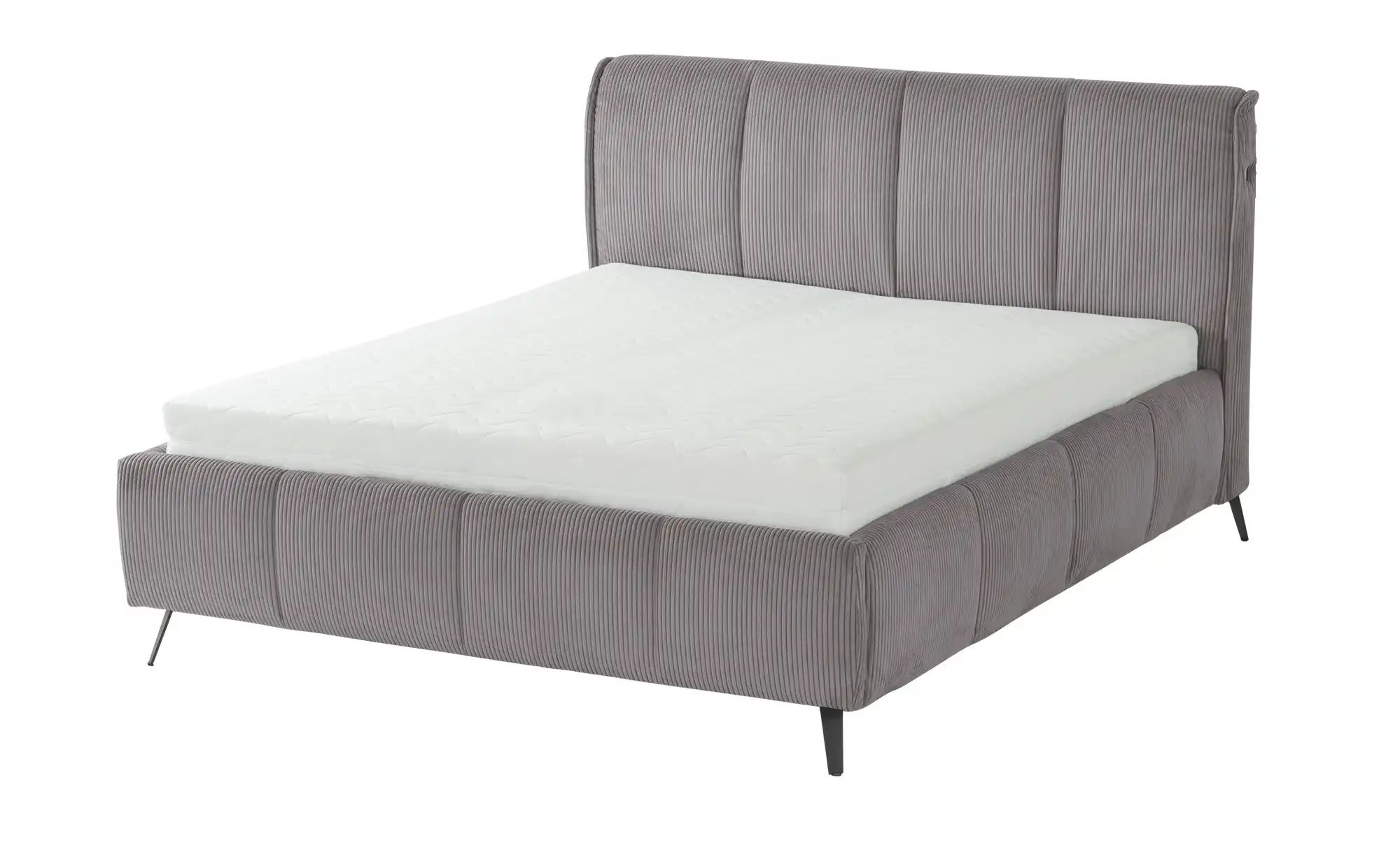 pop Polsterbett mit Bettkasten Pamela ¦ grau ¦ Maße (cm): B: 160 H: 113 Bet günstig online kaufen