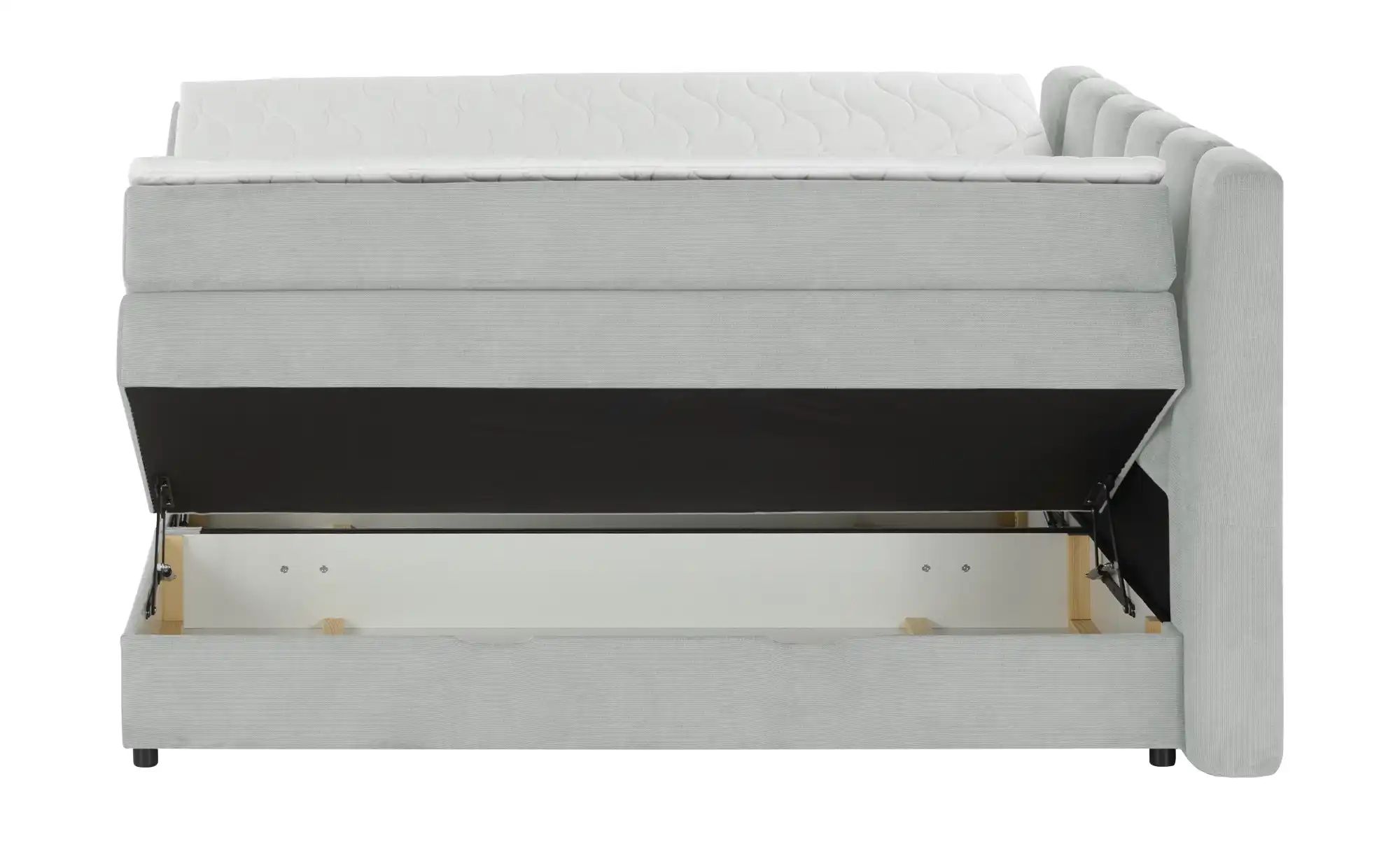 Boxspringbett mit Bettkasten Claire ¦ grau ¦ Maße (cm): B: 176 H: 115 Bette günstig online kaufen