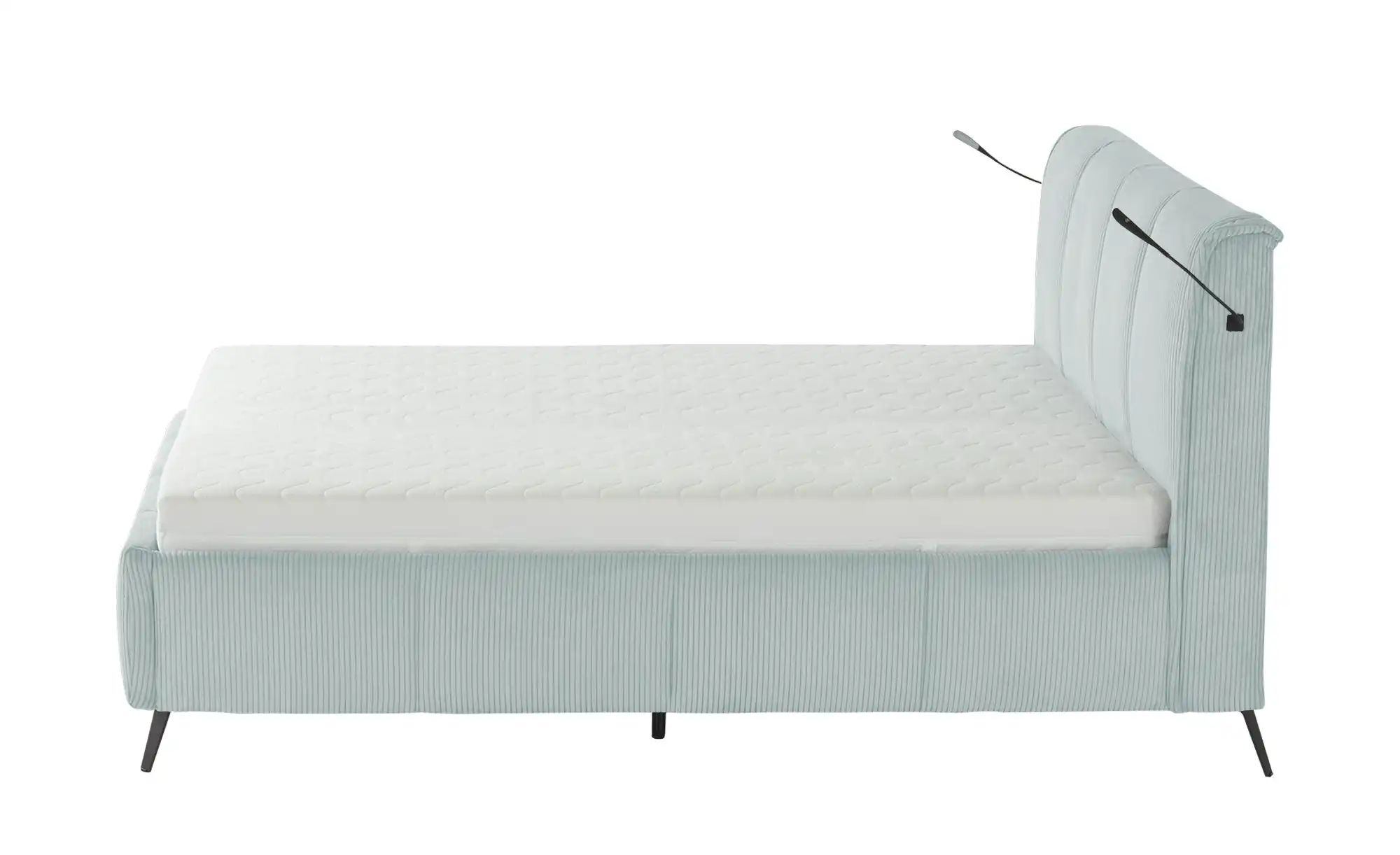 pop Polsterbett mit Bettkasten Pamela ¦ blau ¦ Maße (cm): B: 160 H: 113 Bet günstig online kaufen