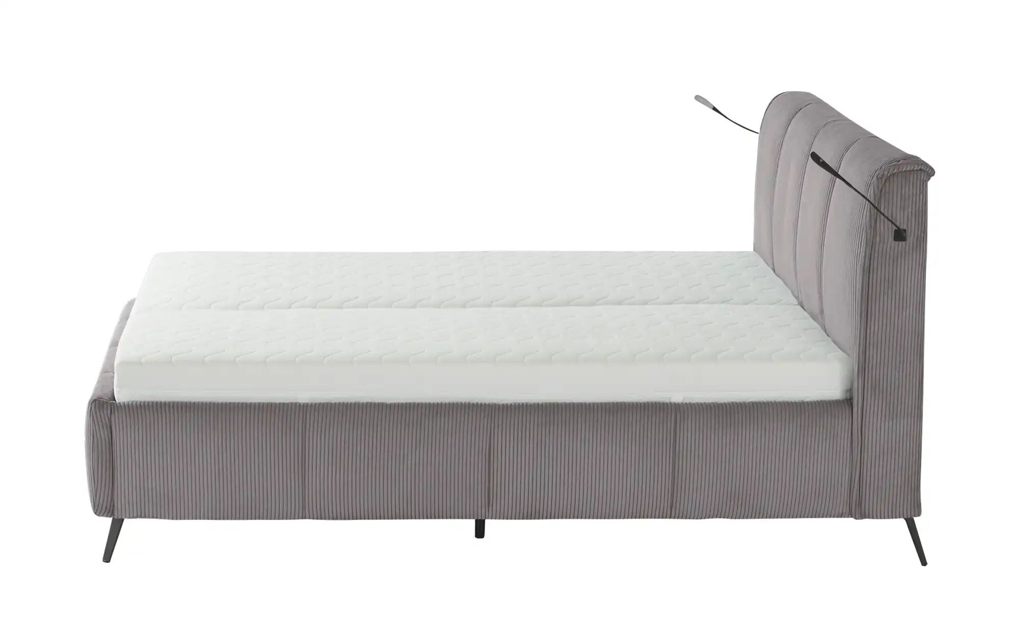 pop Polsterbett mit Bettkasten Pamela ¦ grau ¦ Maße (cm): B: 200 H: 113 Bet günstig online kaufen